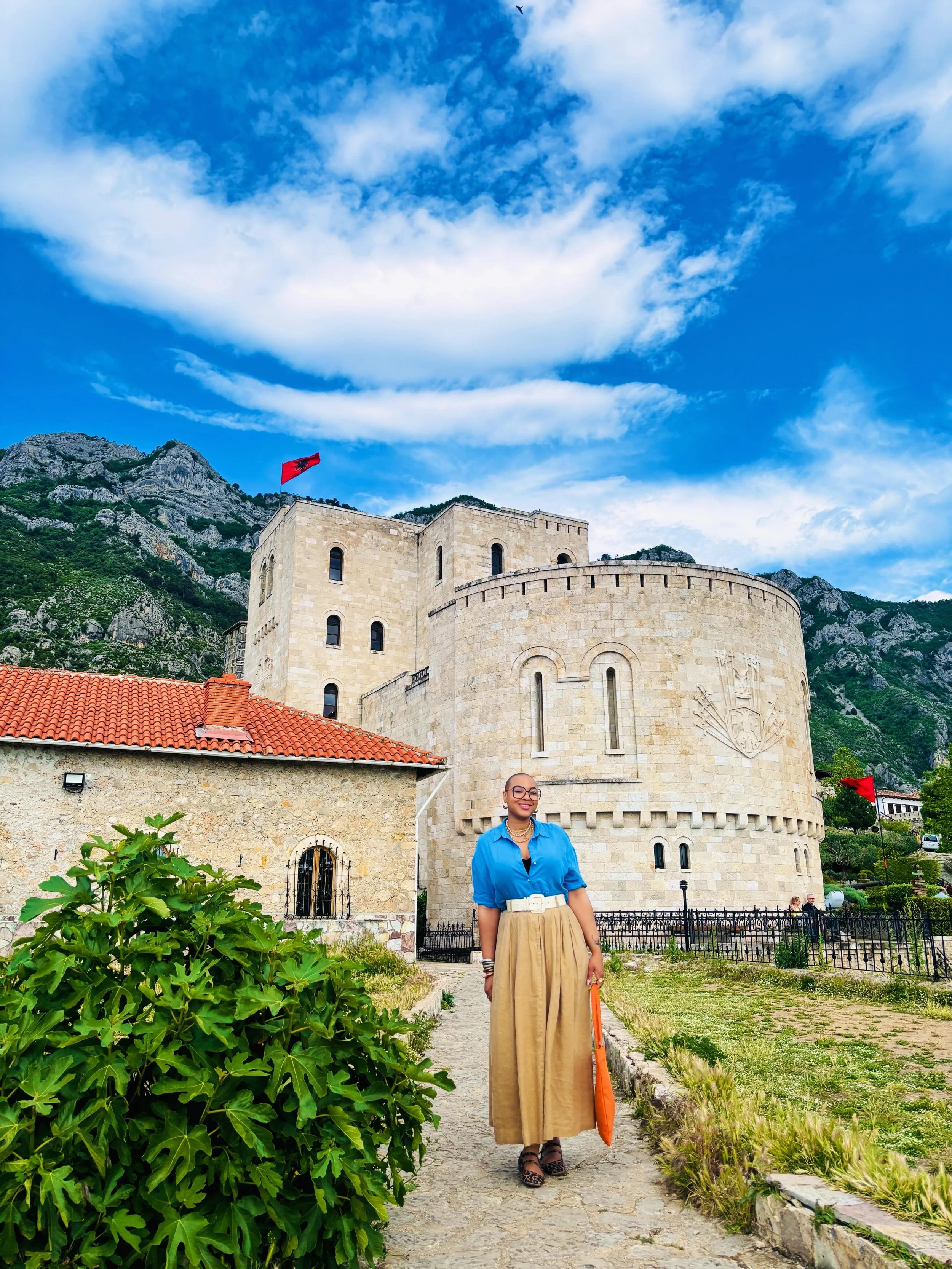 I went to a castle.