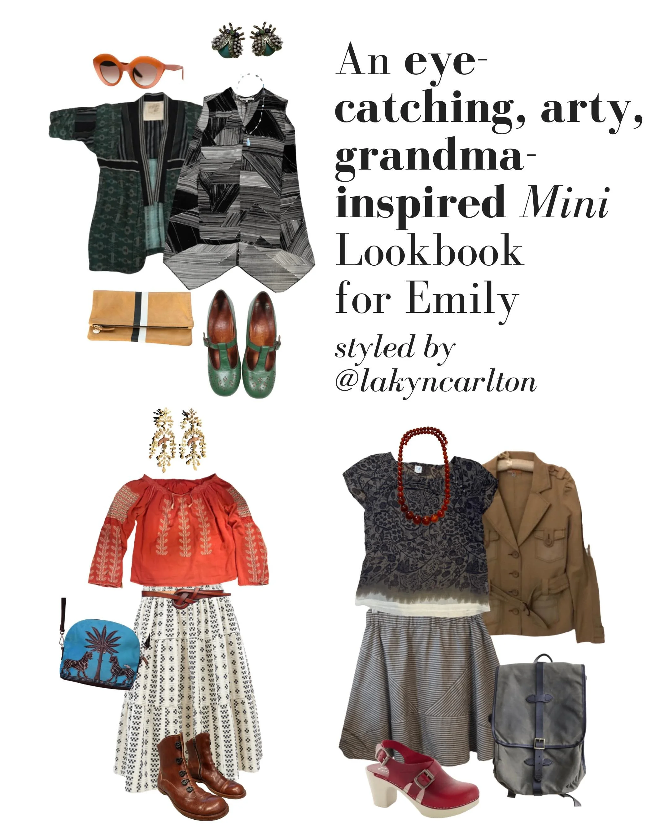 Emily is a client after my own heart. When I saw her three style words were &ldquo;arty,&rdquo; &ldquo;grannie,&rdquo; and &ldquo;extra&rdquo; and saw her amazing closet full of brands I personally love like Ace and Jig and Chie Mihara, I knew we wer