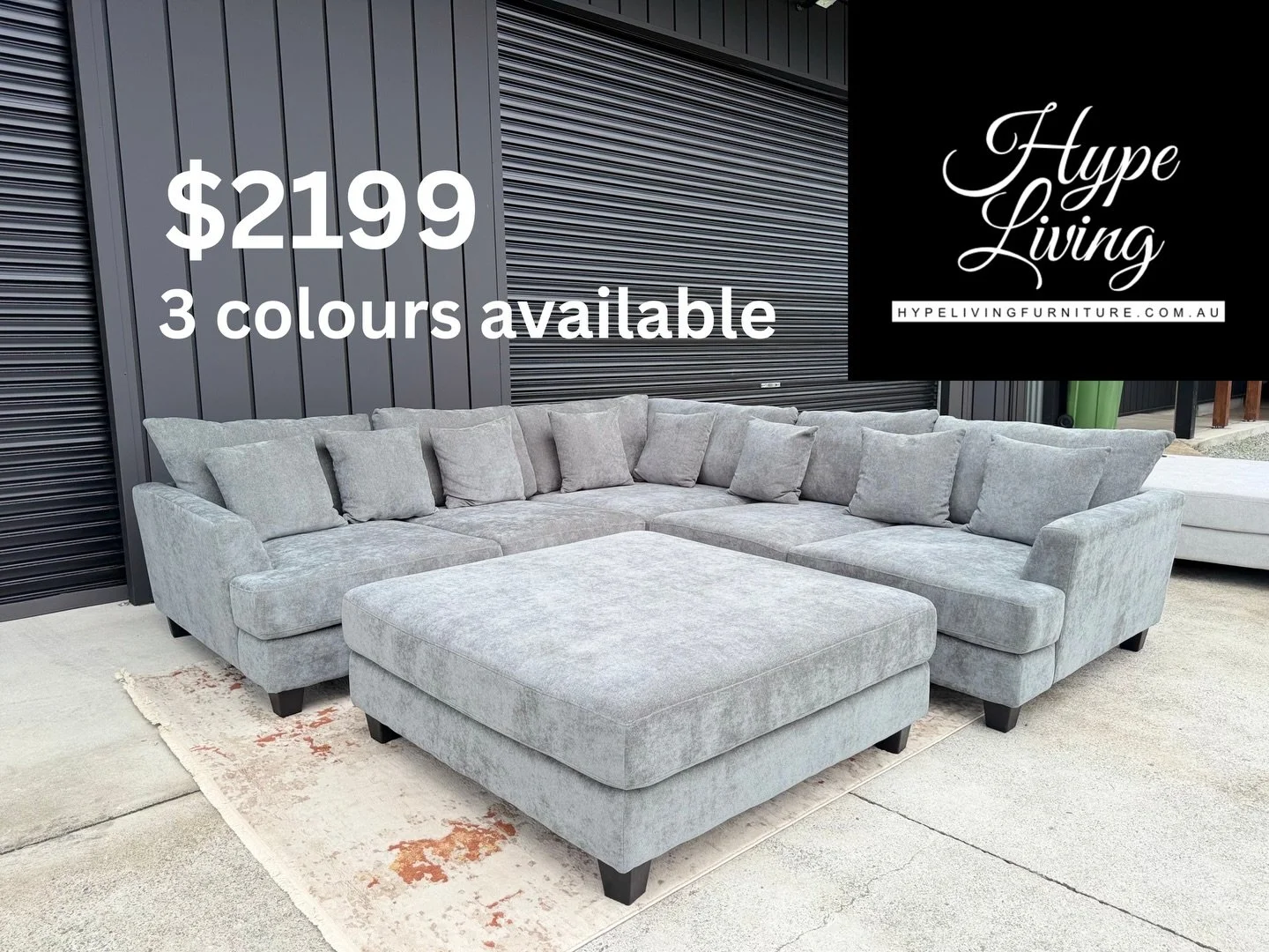 Brand new lounges in stock ready for delivery 📦 

Inspections by appointment.

Located in Cornubia 

All lounges comes with warranty and free delivery 🚚 within 20km radius. 

We deliver to Sunshine Coast, Brisbane and Gold Coast areas.