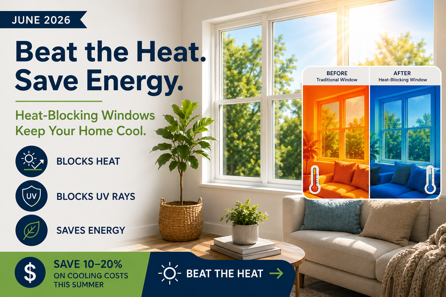 Heat-Blocking Windows: Stay Cool and Save Energy This Summer