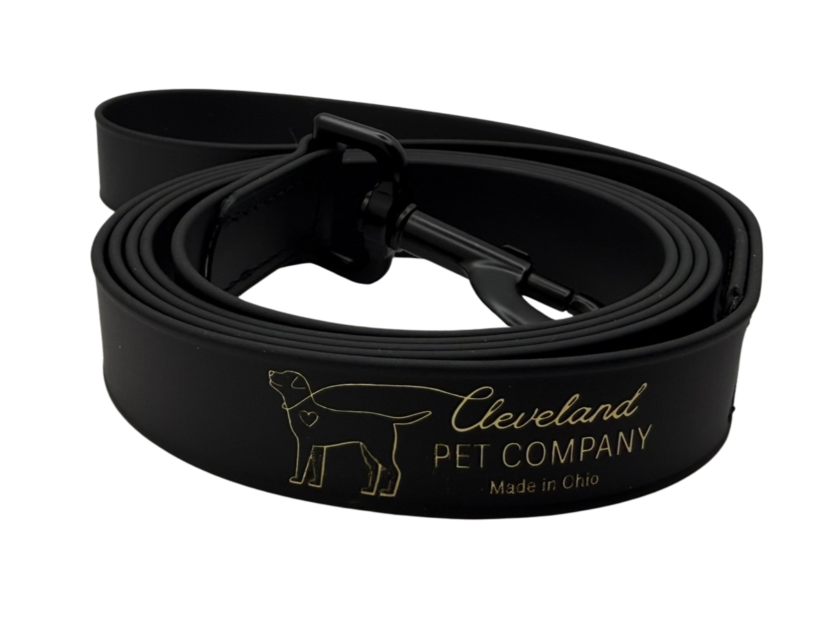 6 FOOT BLACK LEASH CLEVELAND PET COMPANY