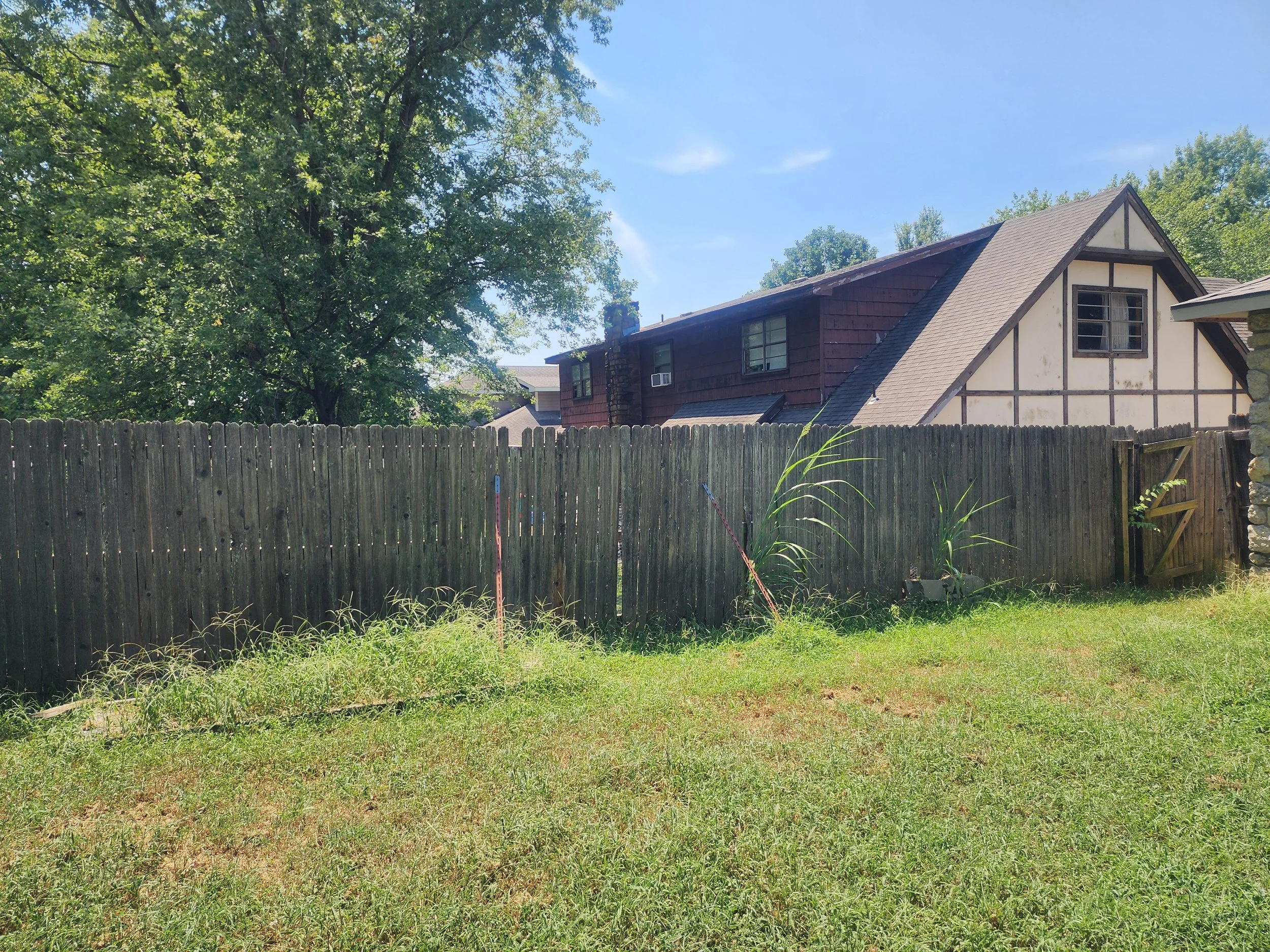 Back of house before