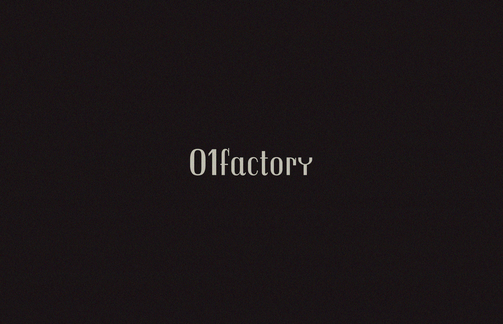 Simple animation of 01factory logo.
