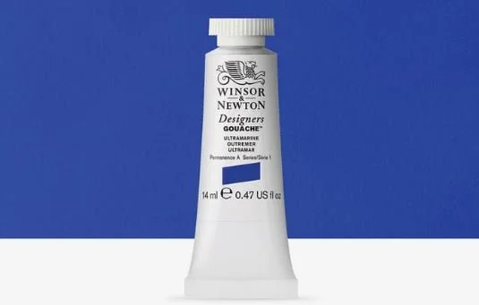 Skip to main content Winsor & Newton : Designer Gouache Paint : 14ml : Ultramarine