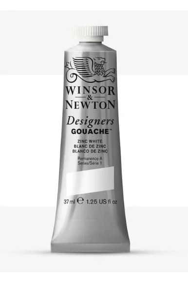 Winsor & Newton : Designer Gouache Paint : 37ml : Zinc White
