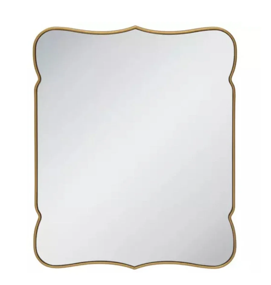 Gold Scalloped Large Mirror