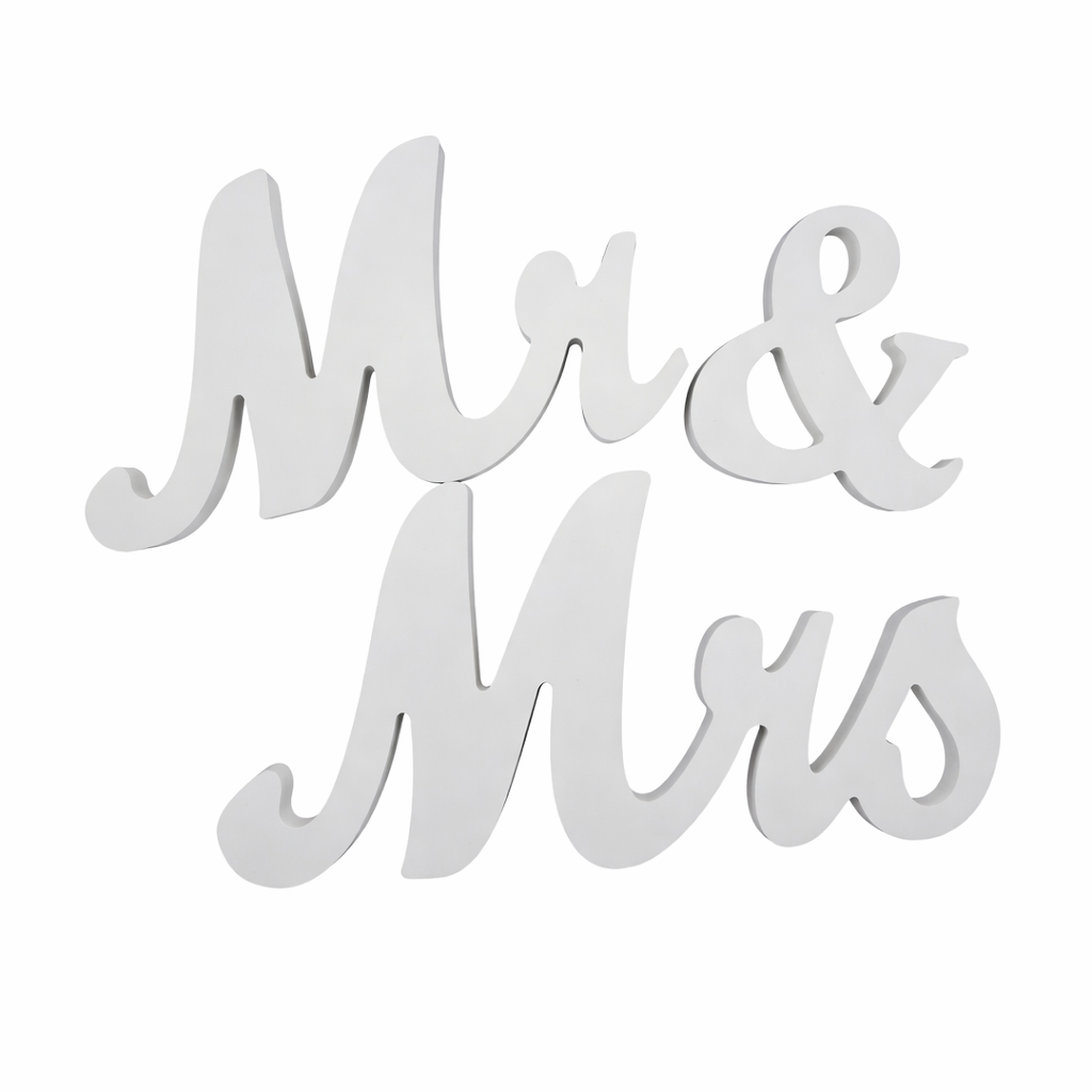 Mr. & Mrs. White Sign