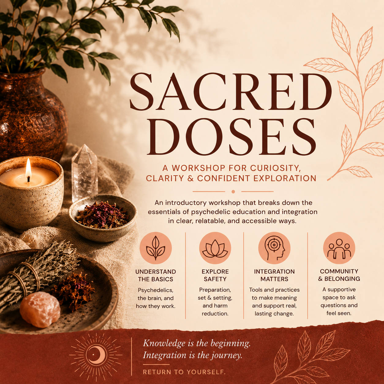 Sacred Doses: A Grounded Introduction to Psychedelics & Entheogens