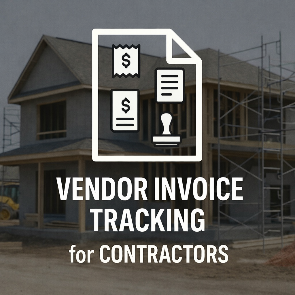 Vendor Invoice Tracking for Contractors