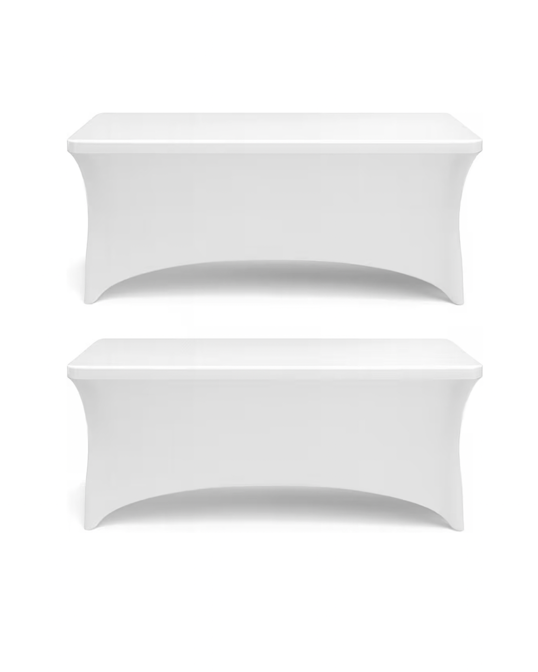 White Spandex Table Cloth