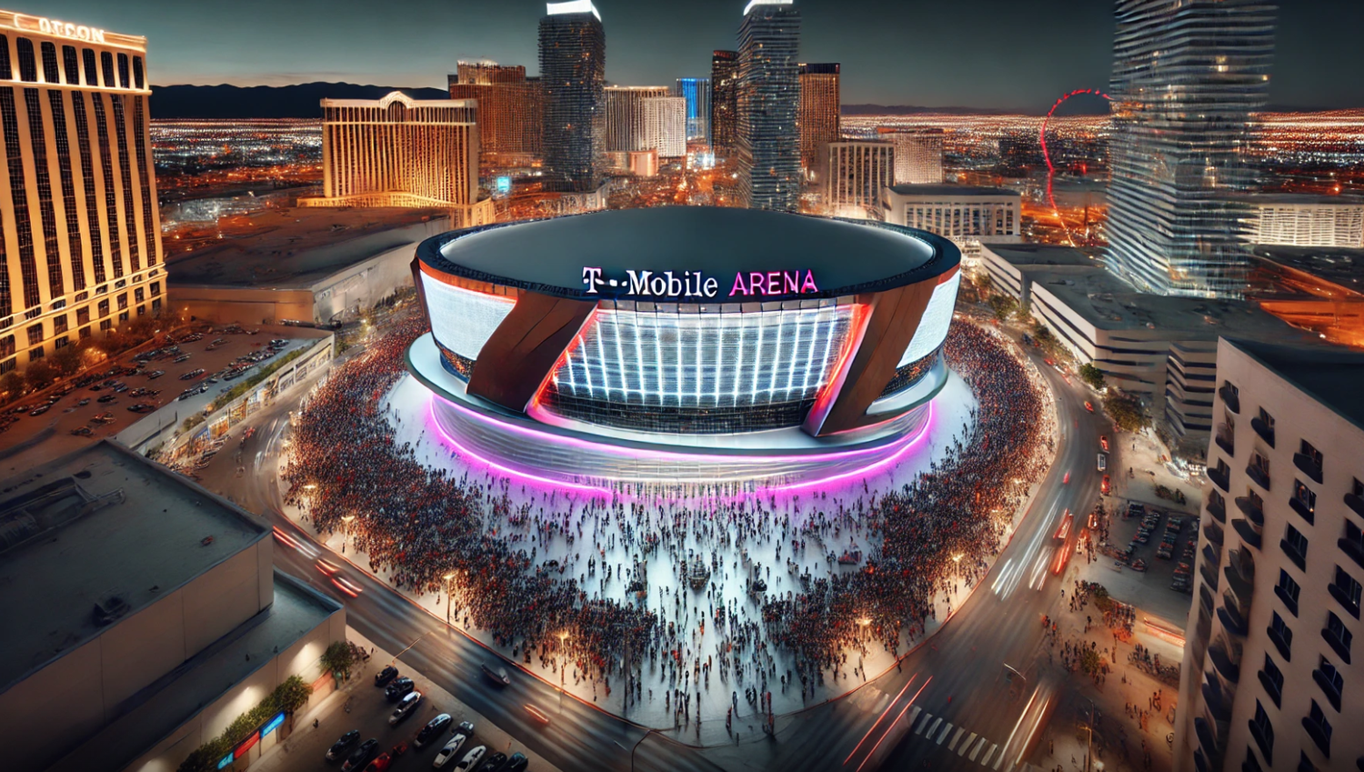 The T-Mobile Arena in Las Vegas