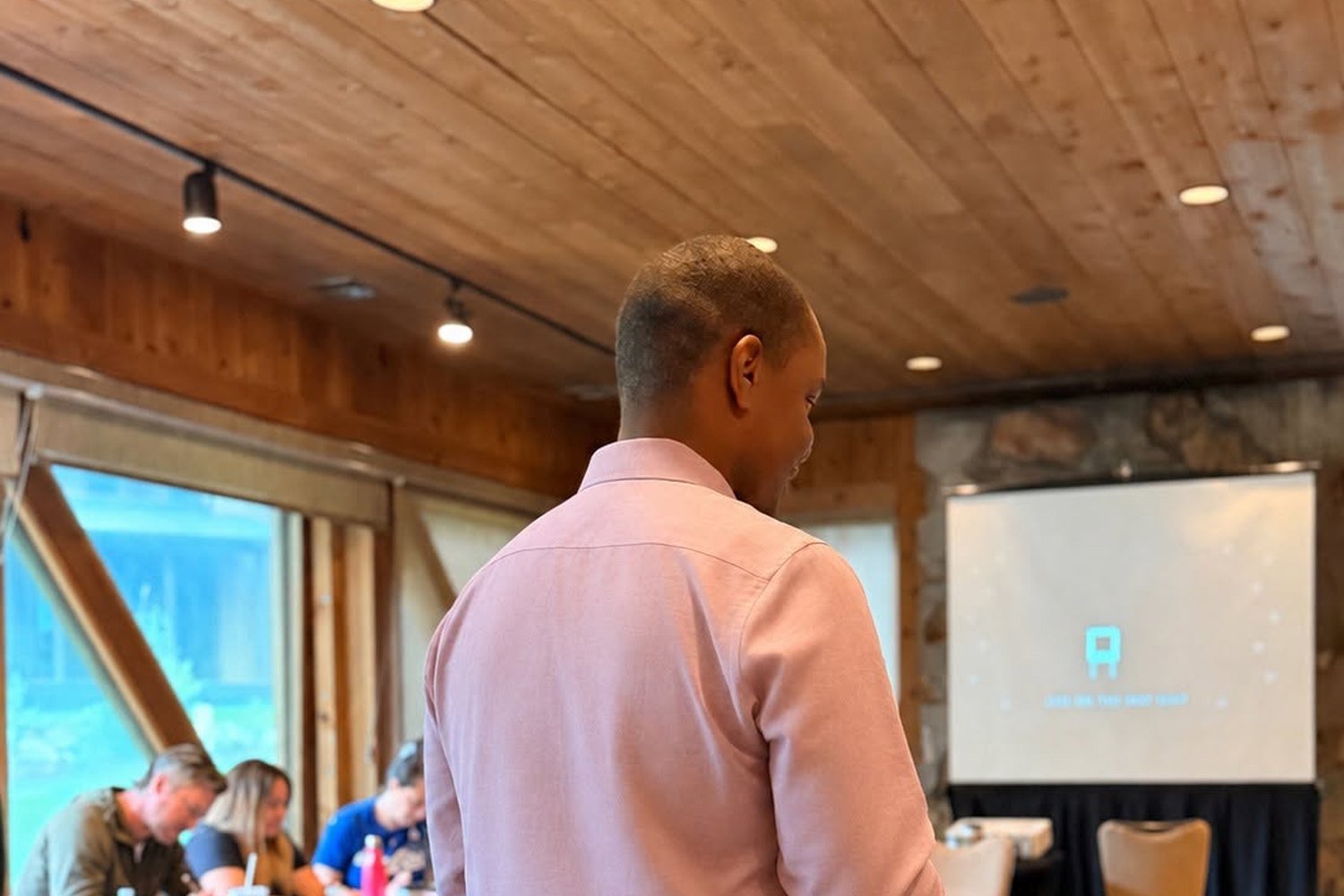 Shawn Cunningham speaking to a class at the Nevada REALTORS Leadership Academy at Sundance