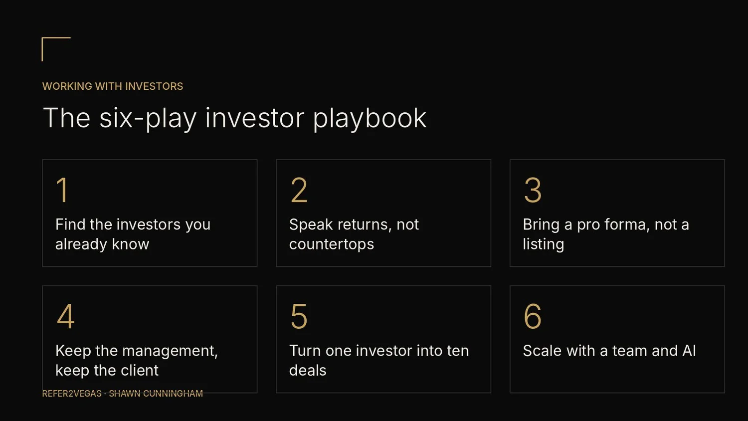 The six-play investor playbook