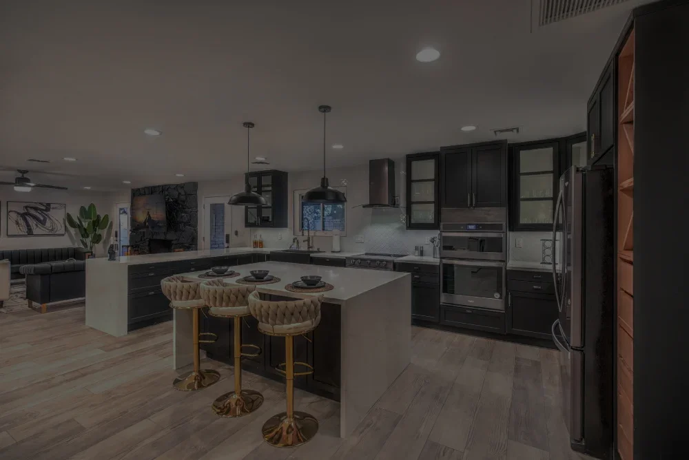 Modern kitchen in a managed Las Vegas rental home