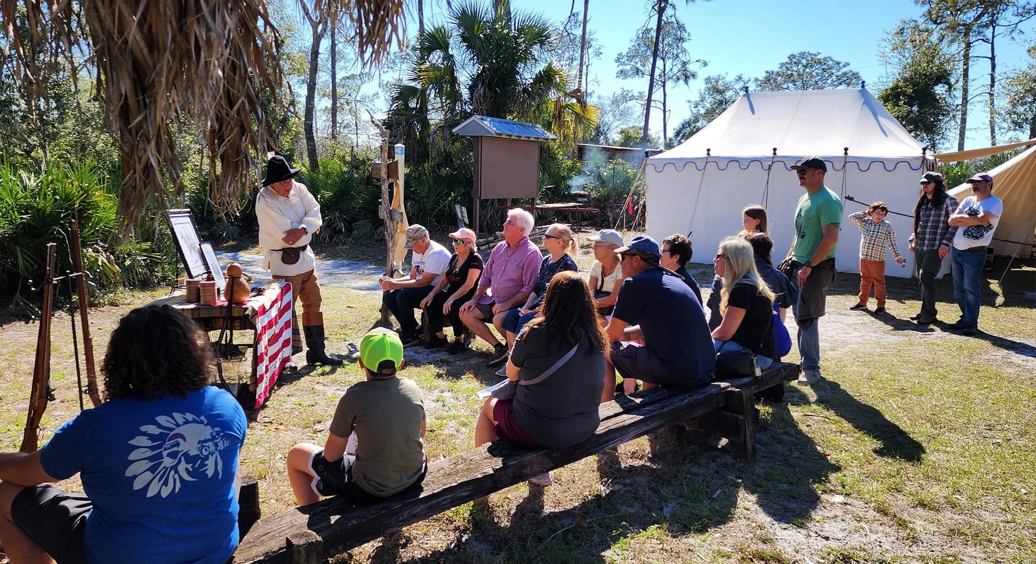 Don Saba presenting Florida Cracker Pioneer History