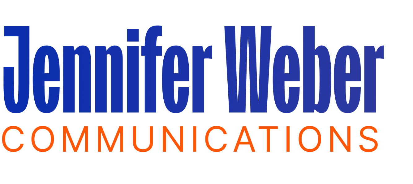 Jennifer Weber Communications logo - back to home