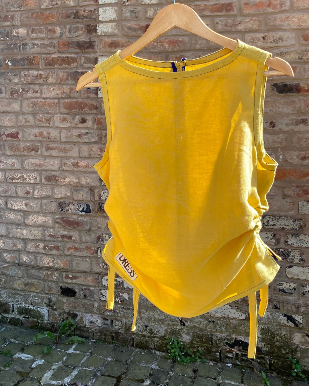 Mustard Linen Singlet