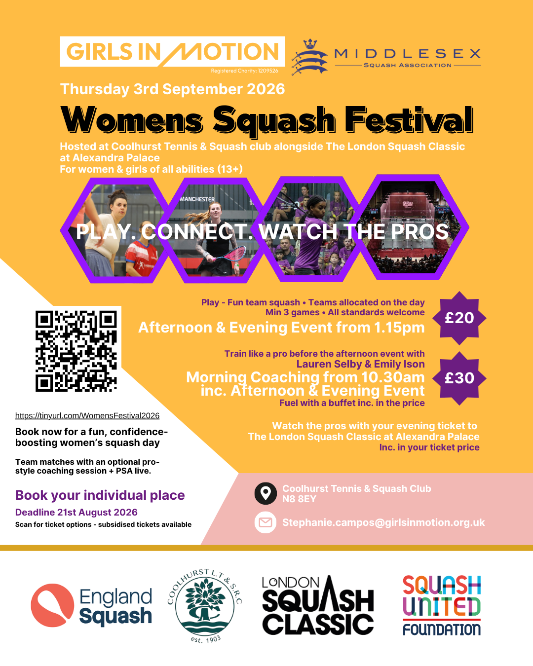 Womens Squash Festival - Coolhurst and The London Squash Classic