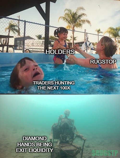 Mother Ignoring Kid Drowning In A Pool Meme