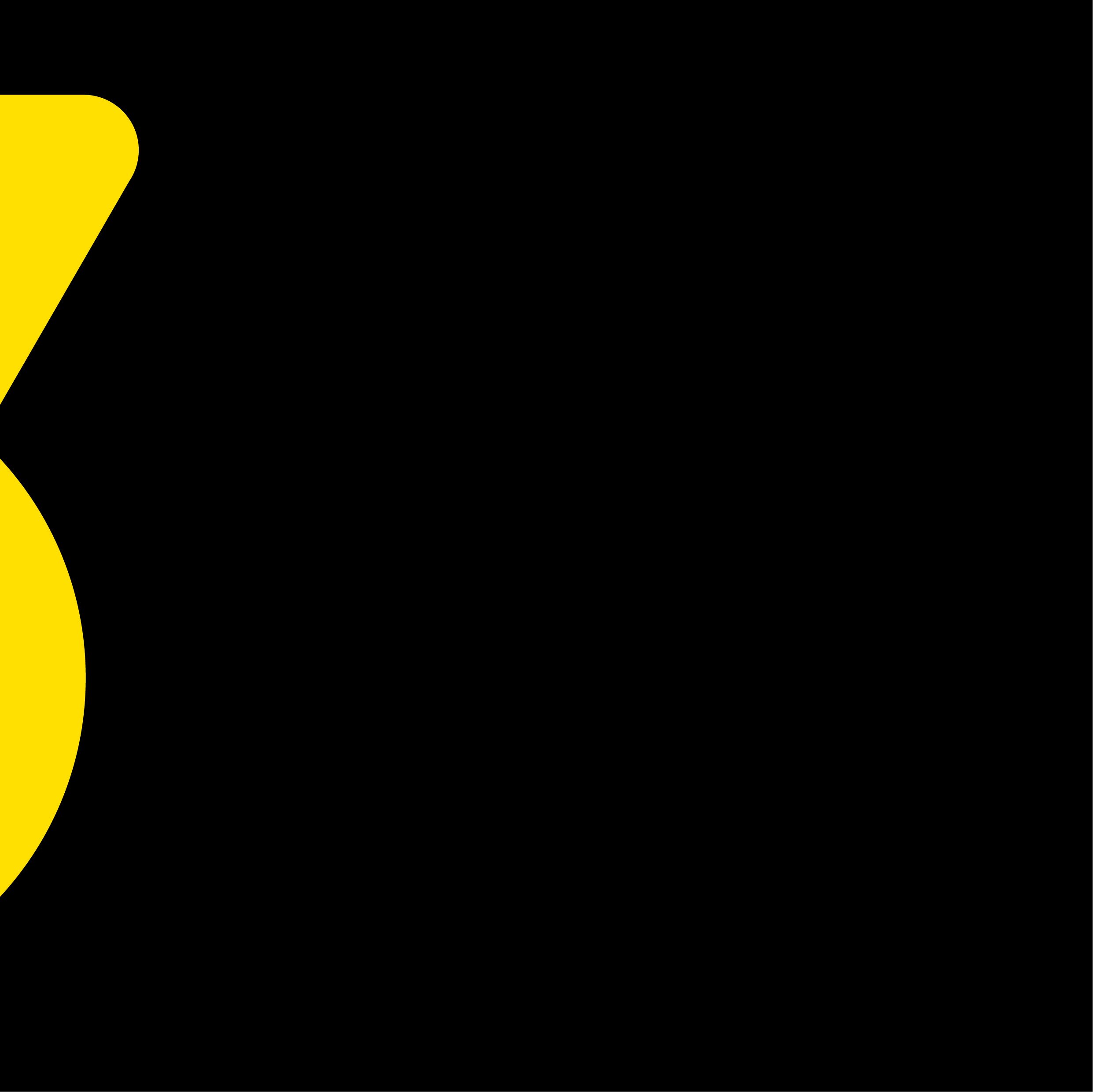 Close-up of a black t-shirt with a yellow graphic design and text.