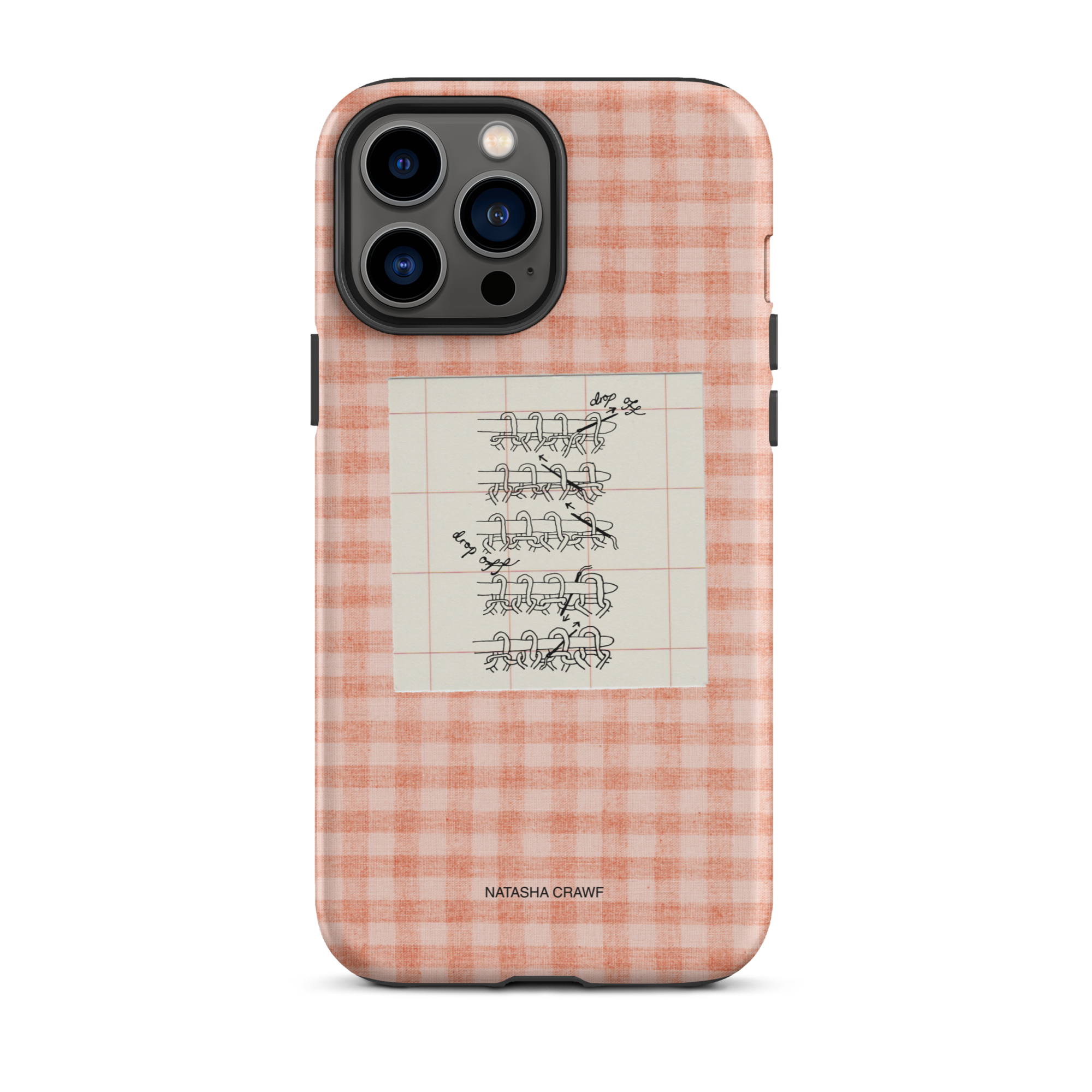 Pink Tubular Cast Off Tough Phone Case for iPhone®