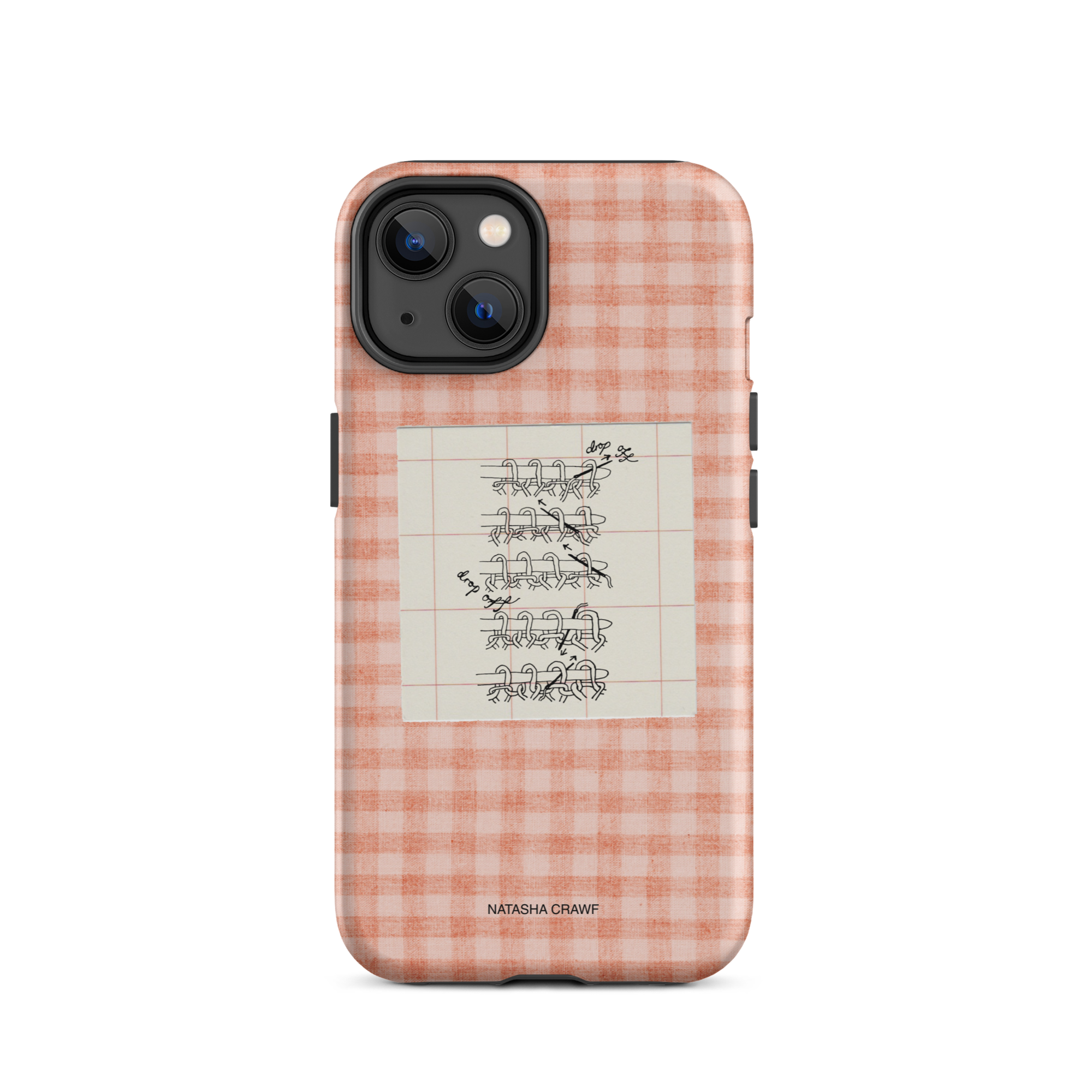 Pink Tubular Cast Off Tough Phone Case for iPhone®