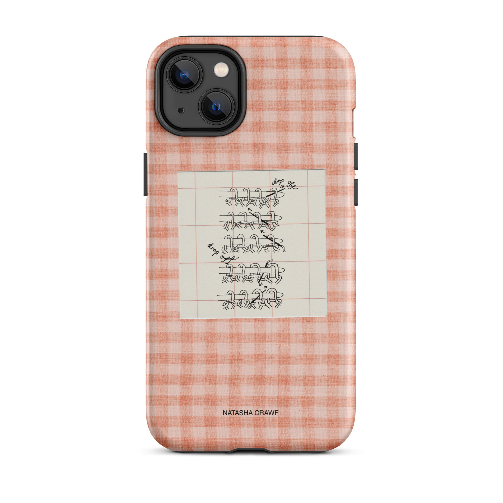 Pink Tubular Cast Off Tough Phone Case for iPhone®