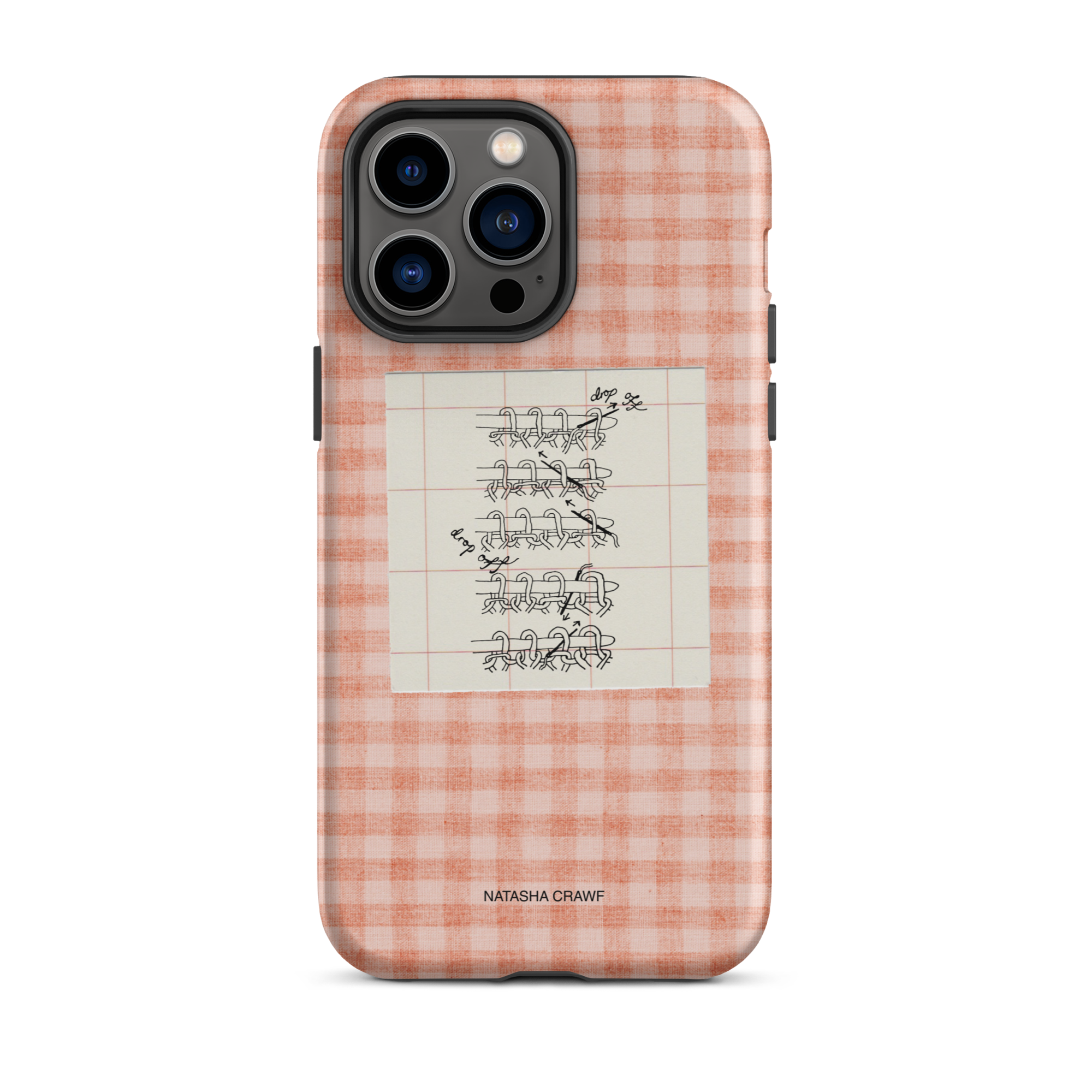 Pink Tubular Cast Off Tough Phone Case for iPhone®