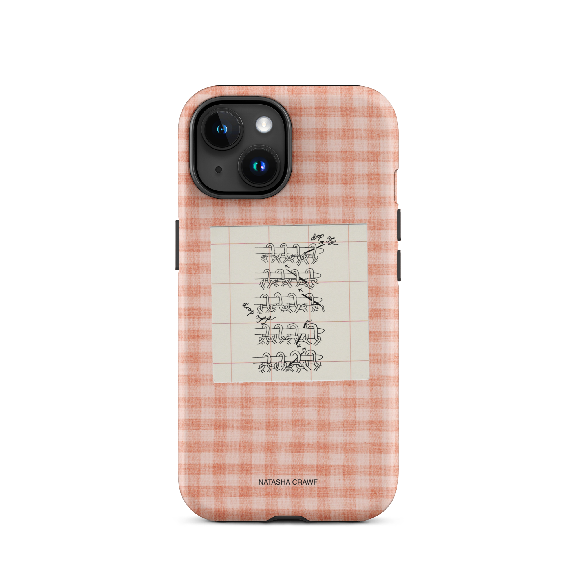 Pink Tubular Cast Off Tough Phone Case for iPhone®