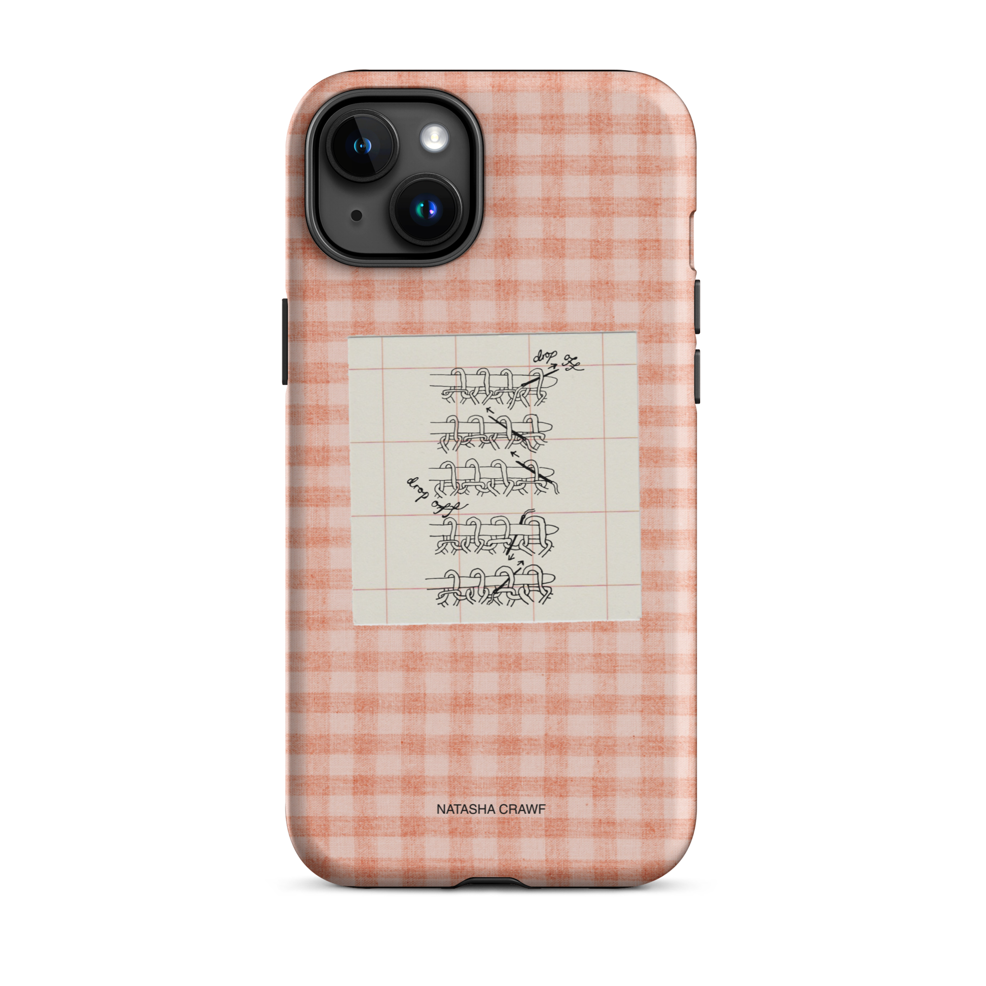 Pink Tubular Cast Off Tough Phone Case for iPhone®