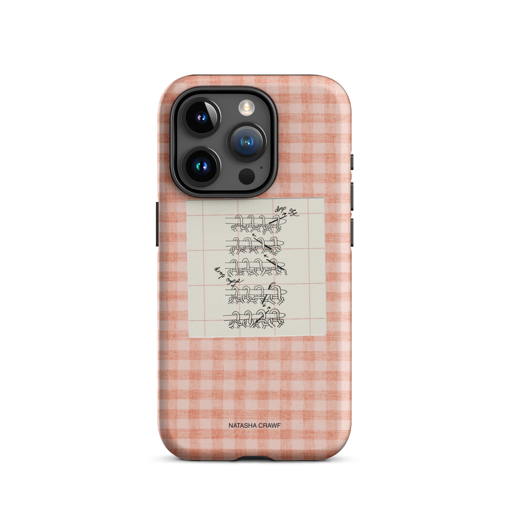 Pink Tubular Cast Off Tough Phone Case for iPhone®