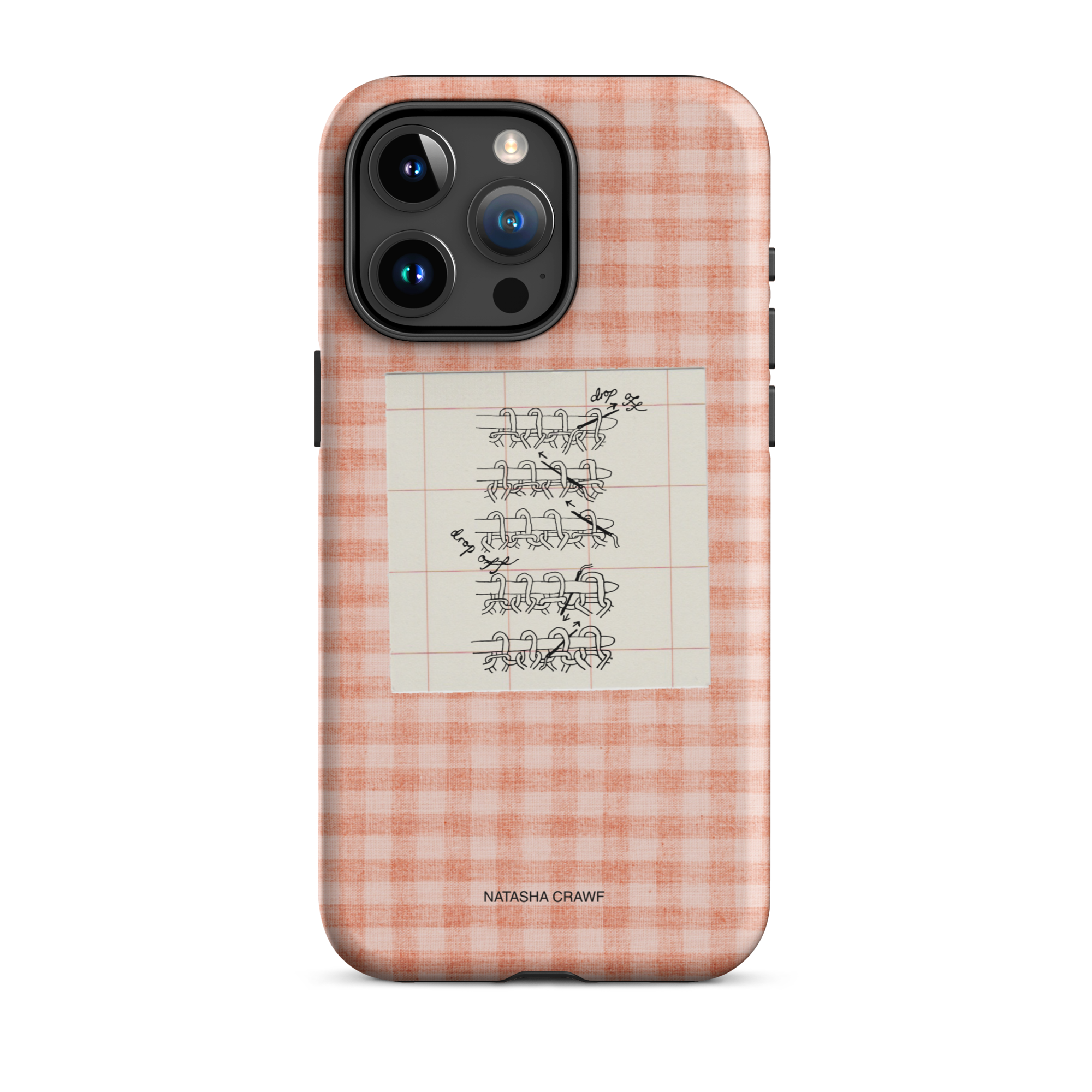 Pink Tubular Cast Off Tough Phone Case for iPhone®