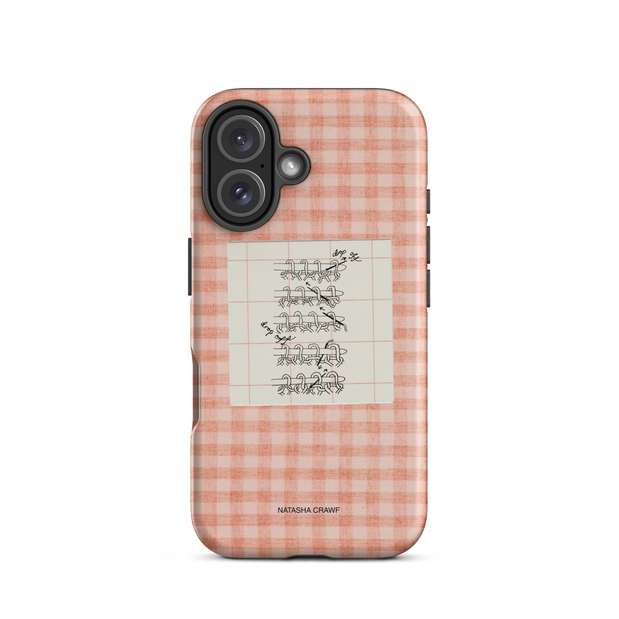 Pink Tubular Cast Off Tough Phone Case for iPhone®