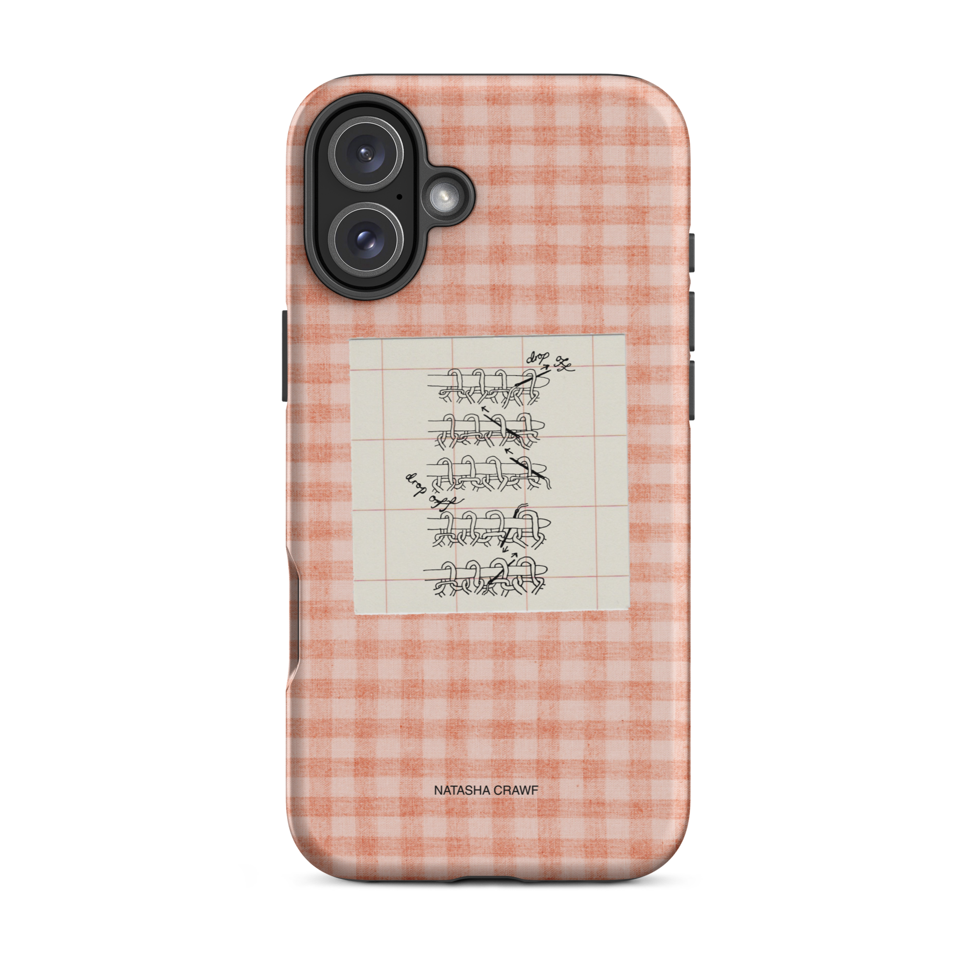 Pink Tubular Cast Off Tough Phone Case for iPhone®