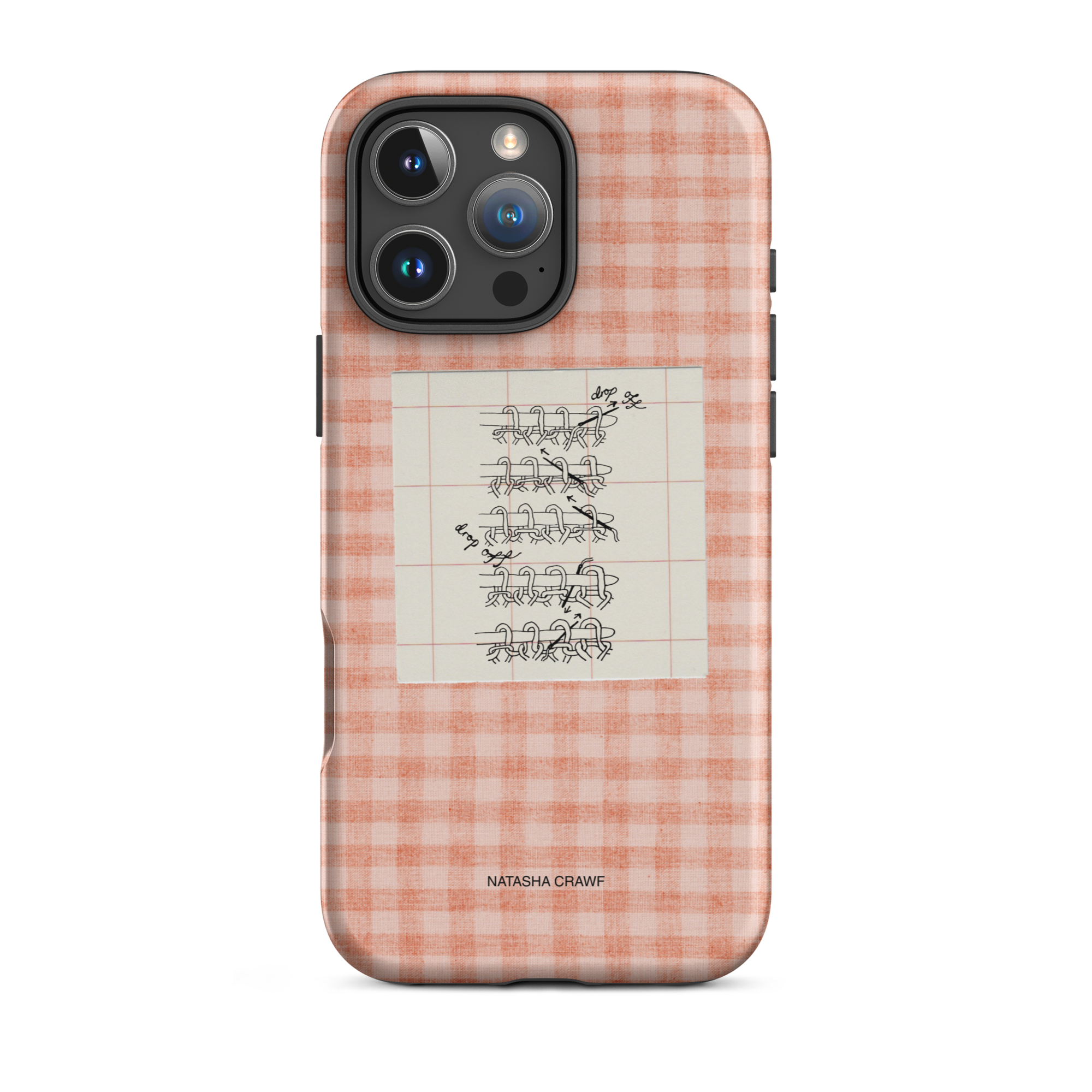 Pink Tubular Cast Off Tough Phone Case for iPhone®