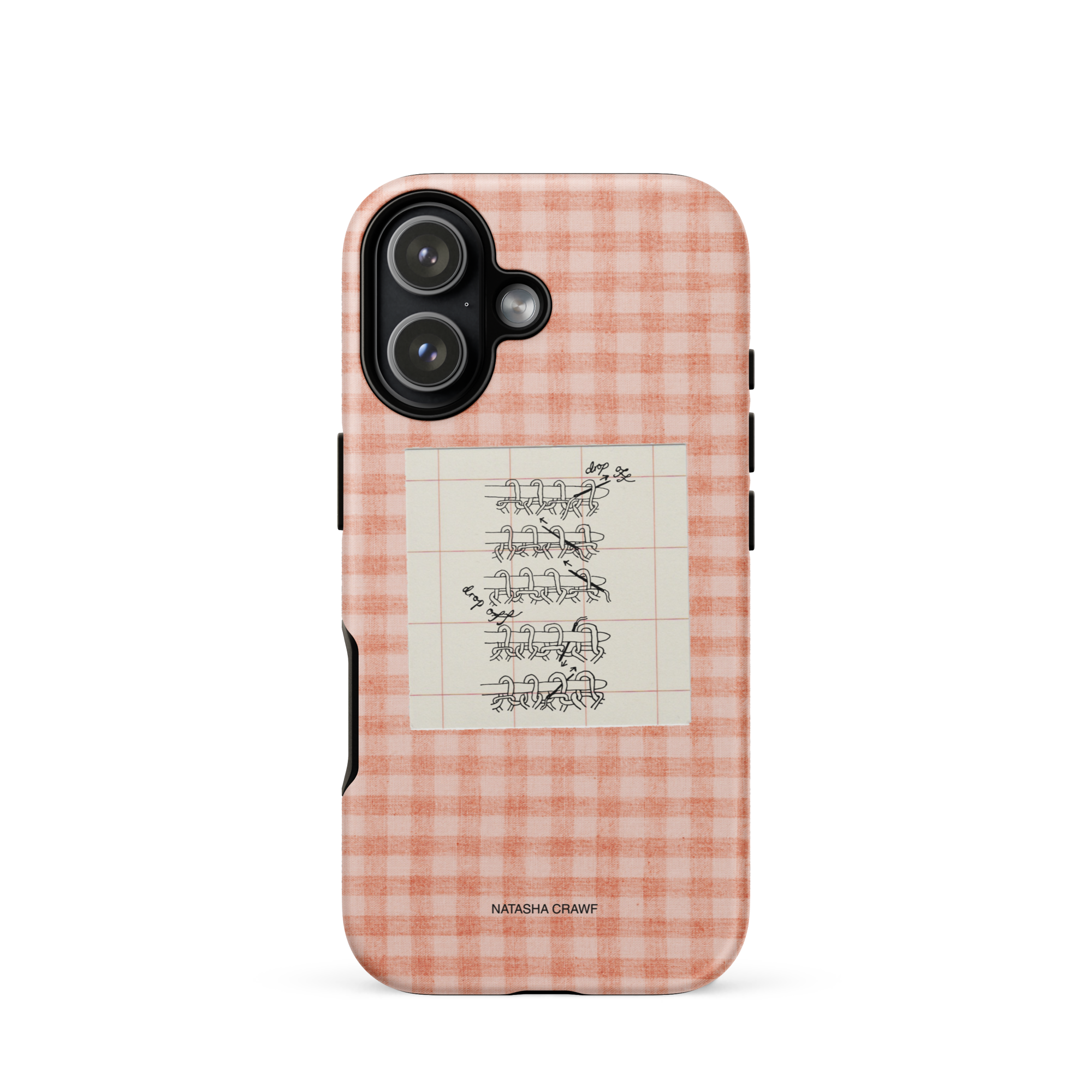 Pink Tubular Cast Off Tough Phone Case for iPhone®