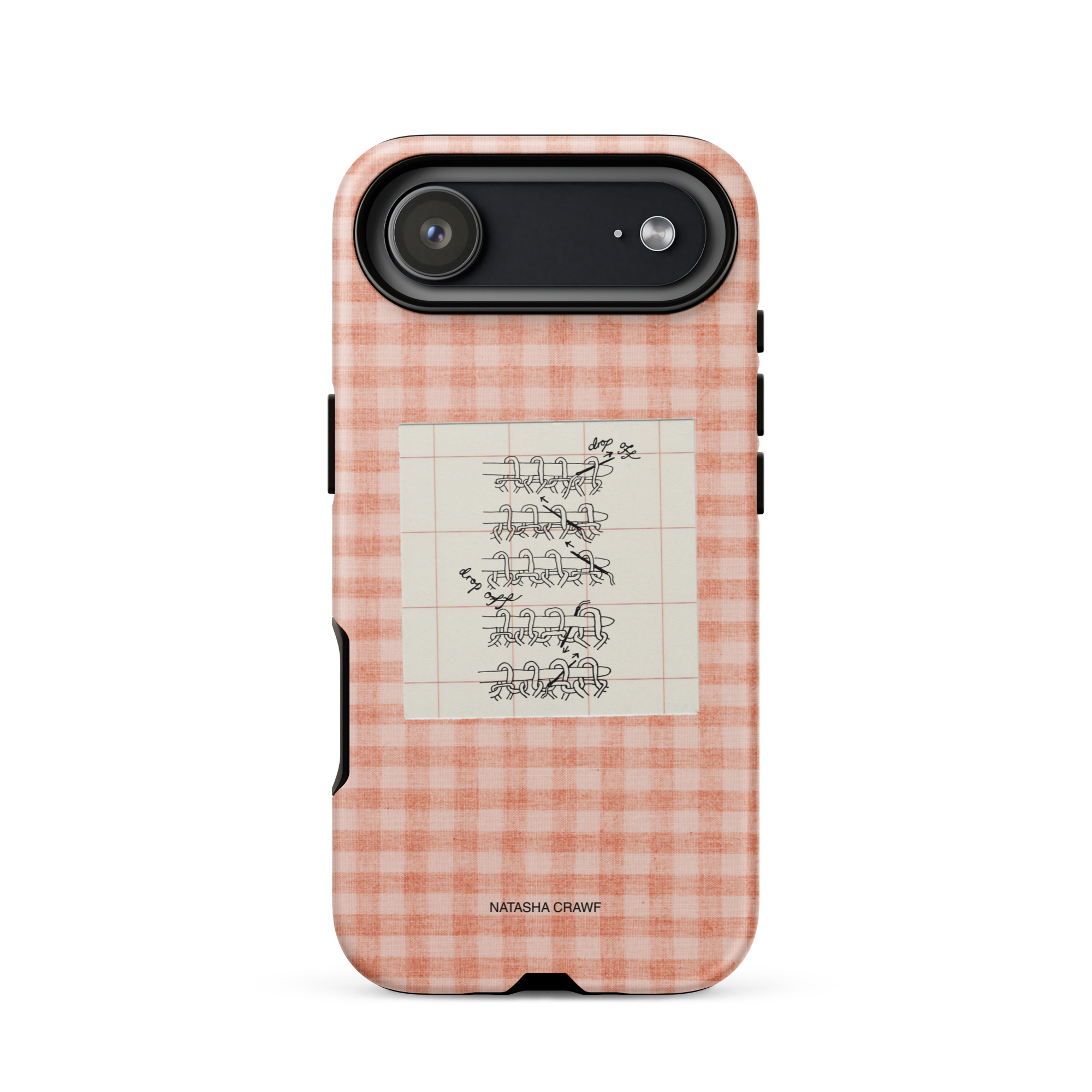 Pink Tubular Cast Off Tough Phone Case for iPhone®