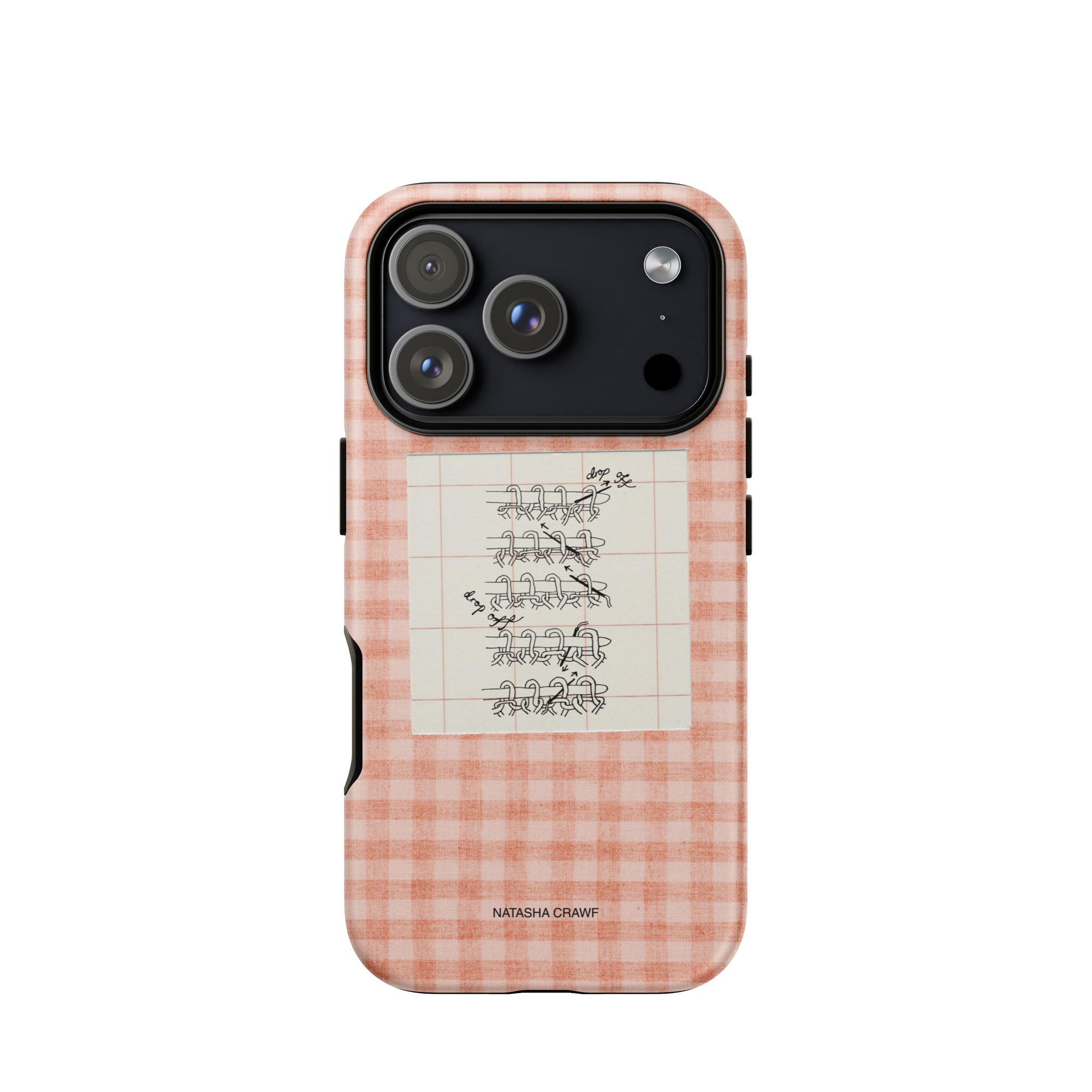 Pink Tubular Cast Off Tough Phone Case for iPhone®