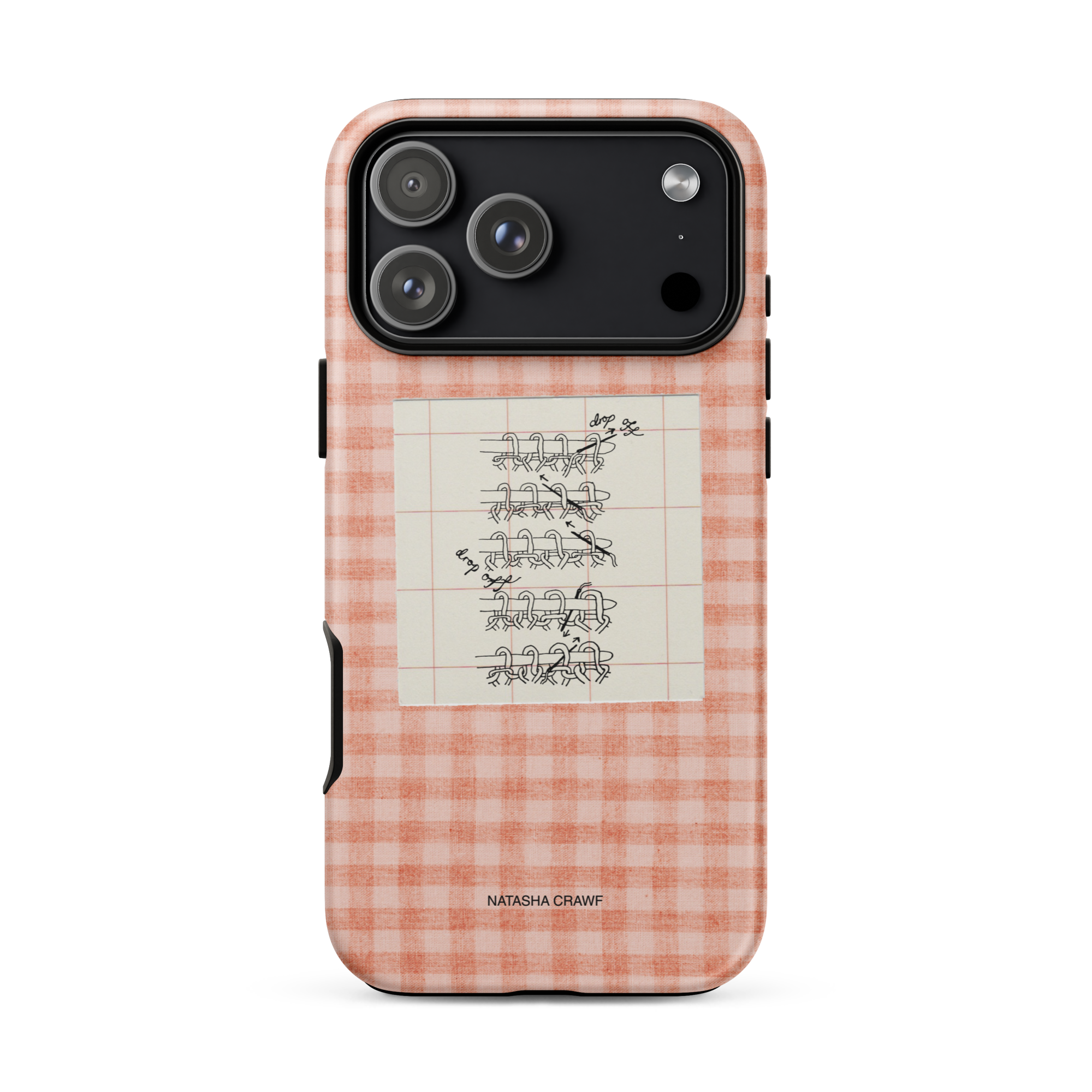 Pink Tubular Cast Off Tough Phone Case for iPhone®