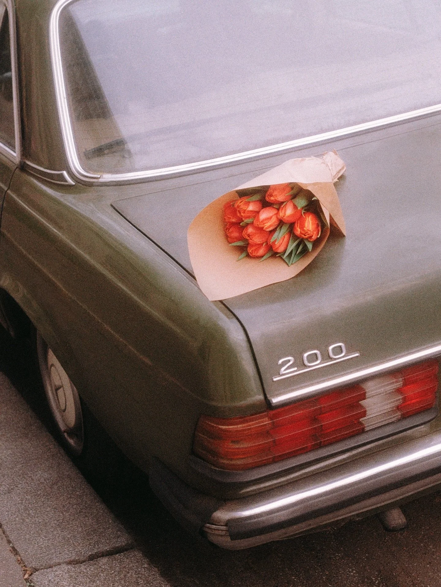 A classic car and some tulips
Kodak gold 200 
.
#parisphotographer #filmphotographer #35mmfilmcamera