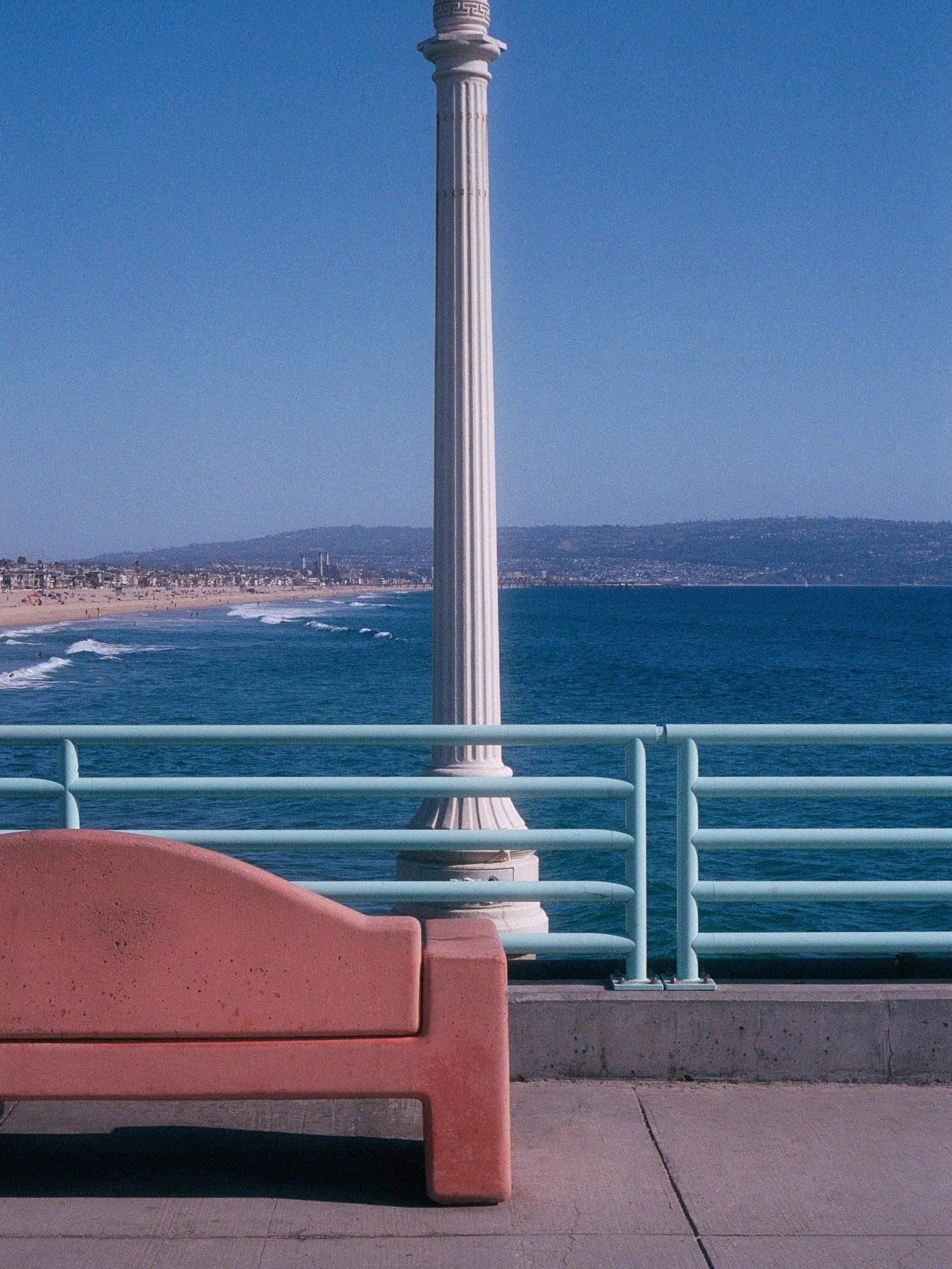 A slow afternoon in April over the water at Manhattan Beach Pier 
Shot on film @kodak
