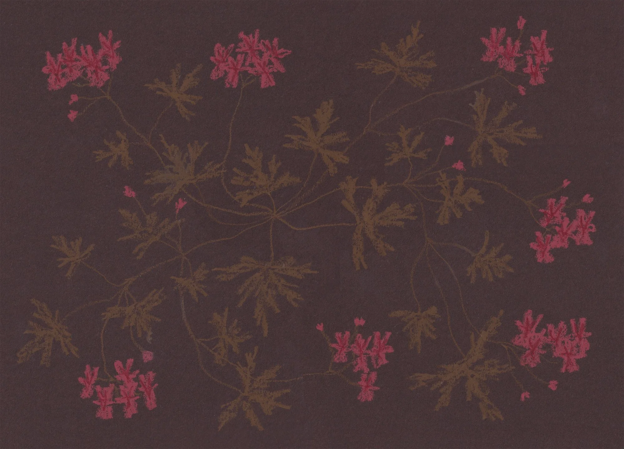 Chocolate & Red - Pastel Artwork by Jasmyn Kopcsandy