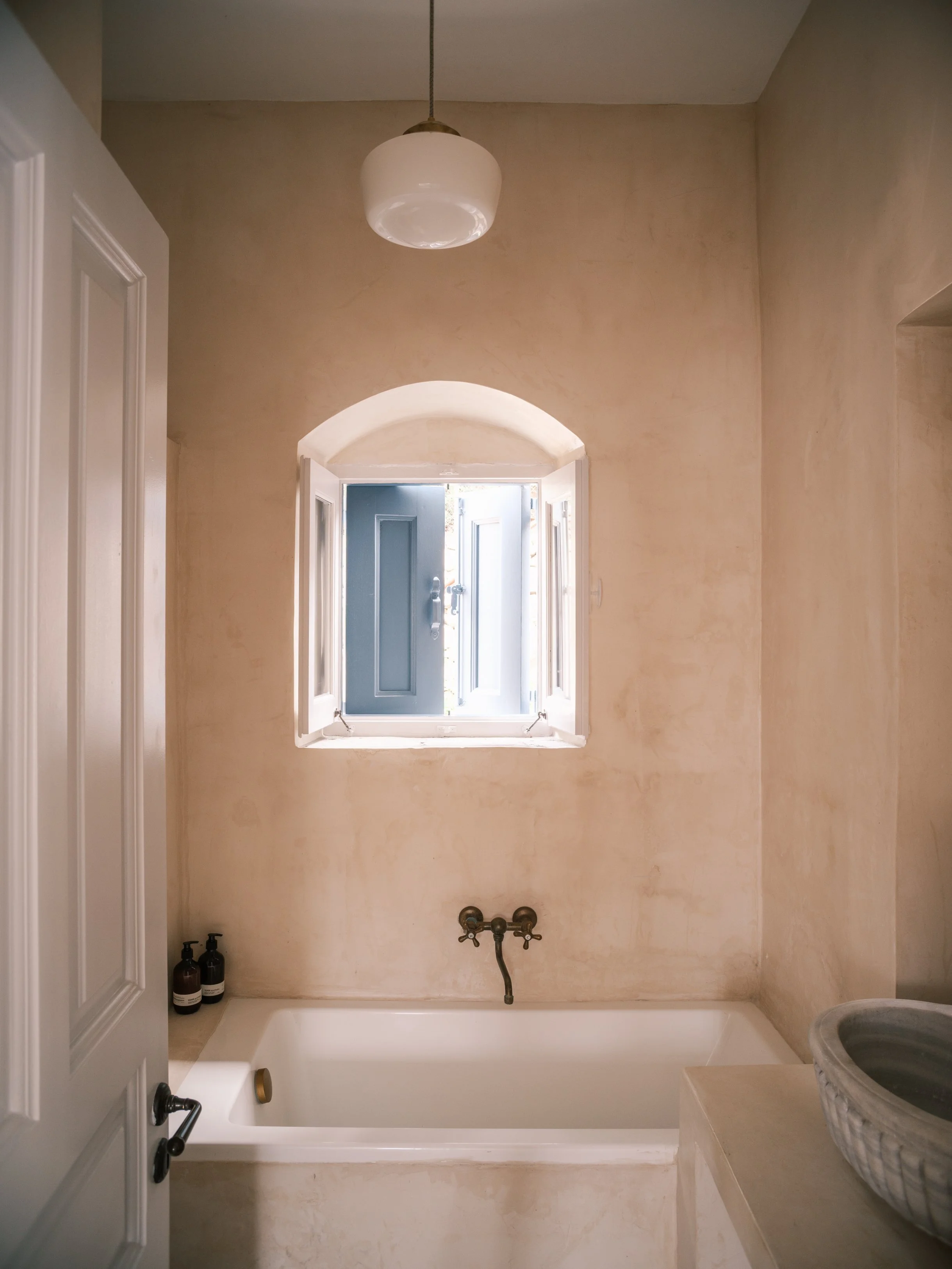 Thalassa suite bathroom at The Selene Greece, Symi
