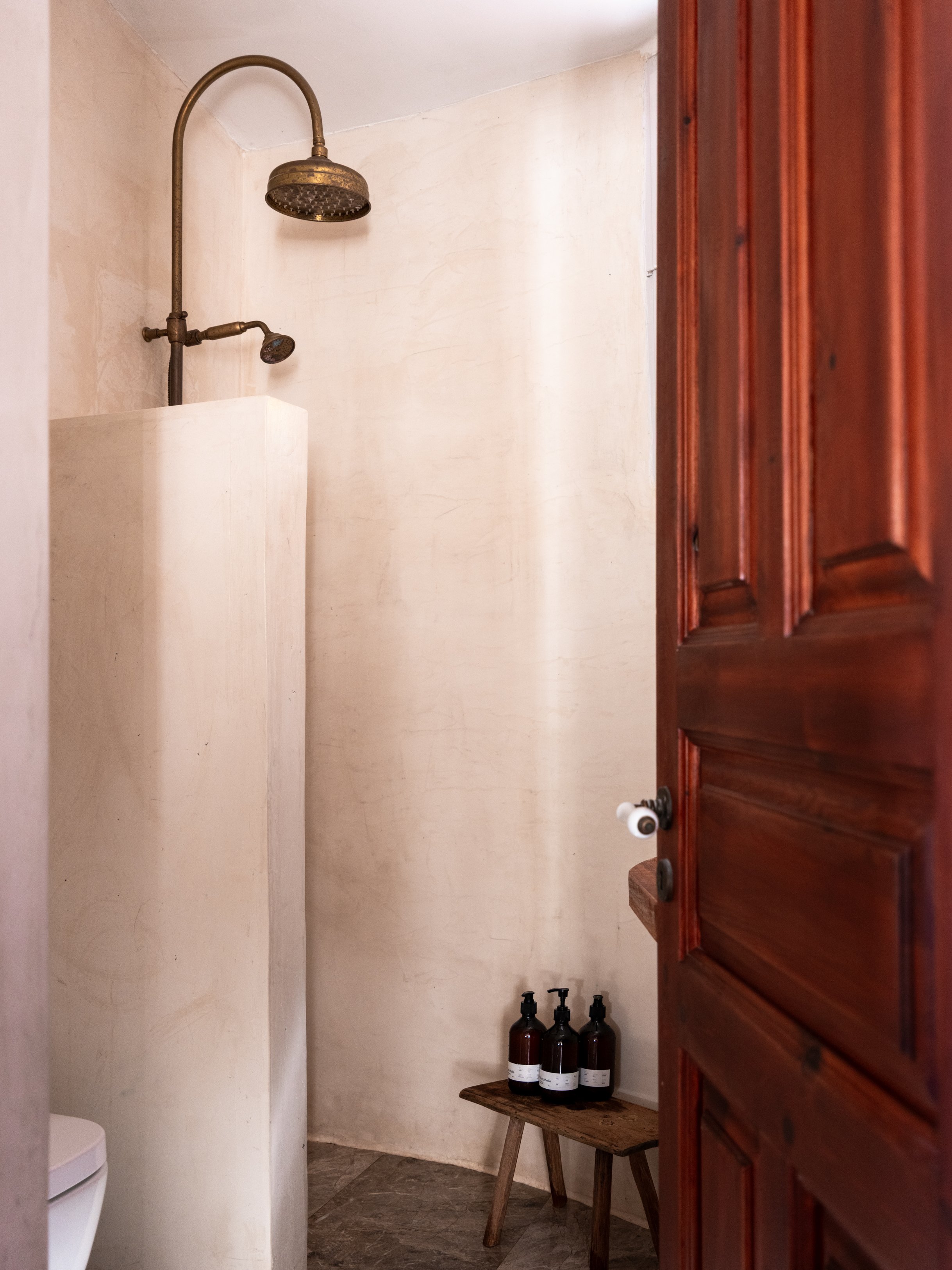 Nykta suite bathroom at The Selene Greece, Symi