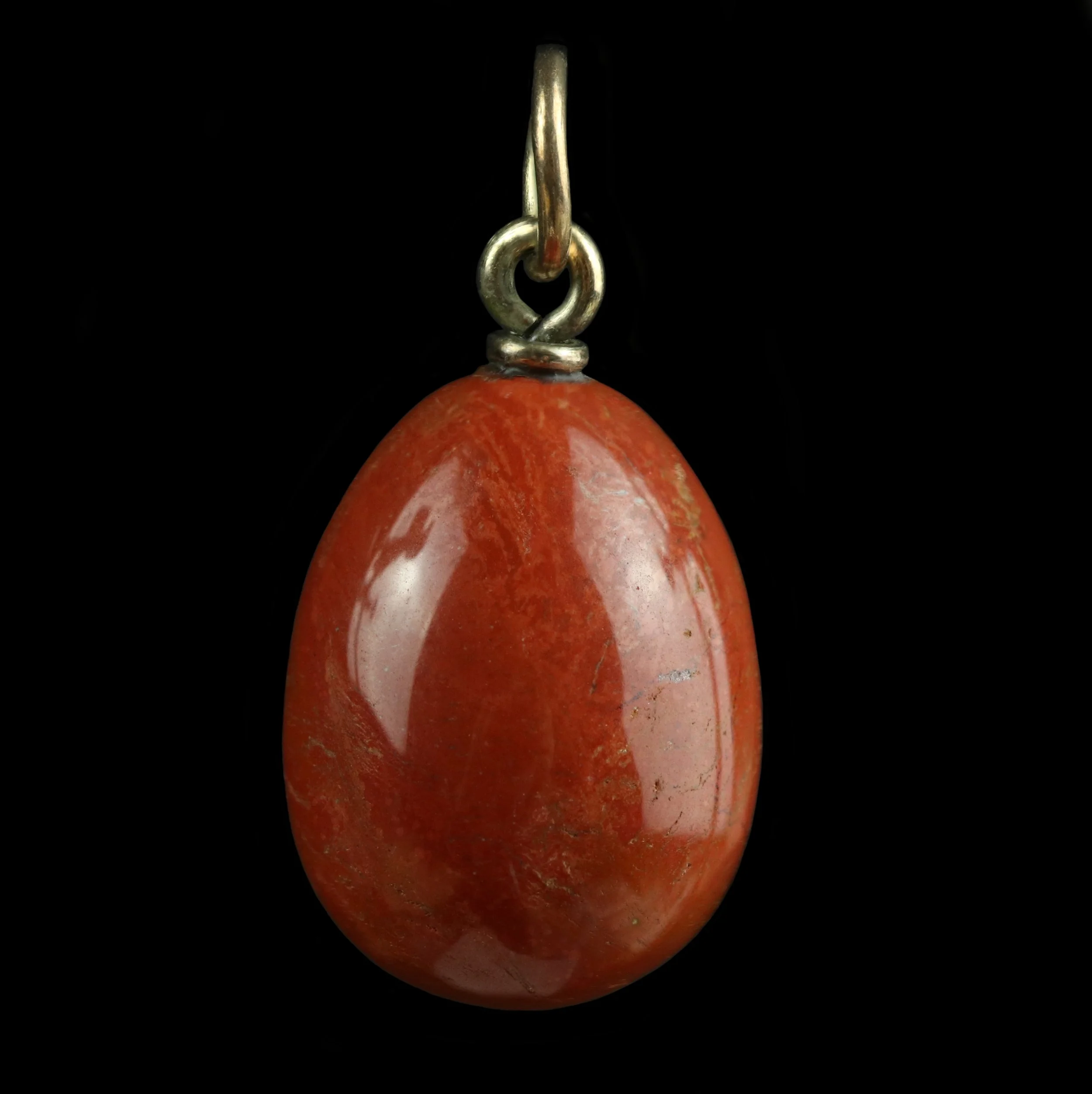 Jasper egg pendant charm