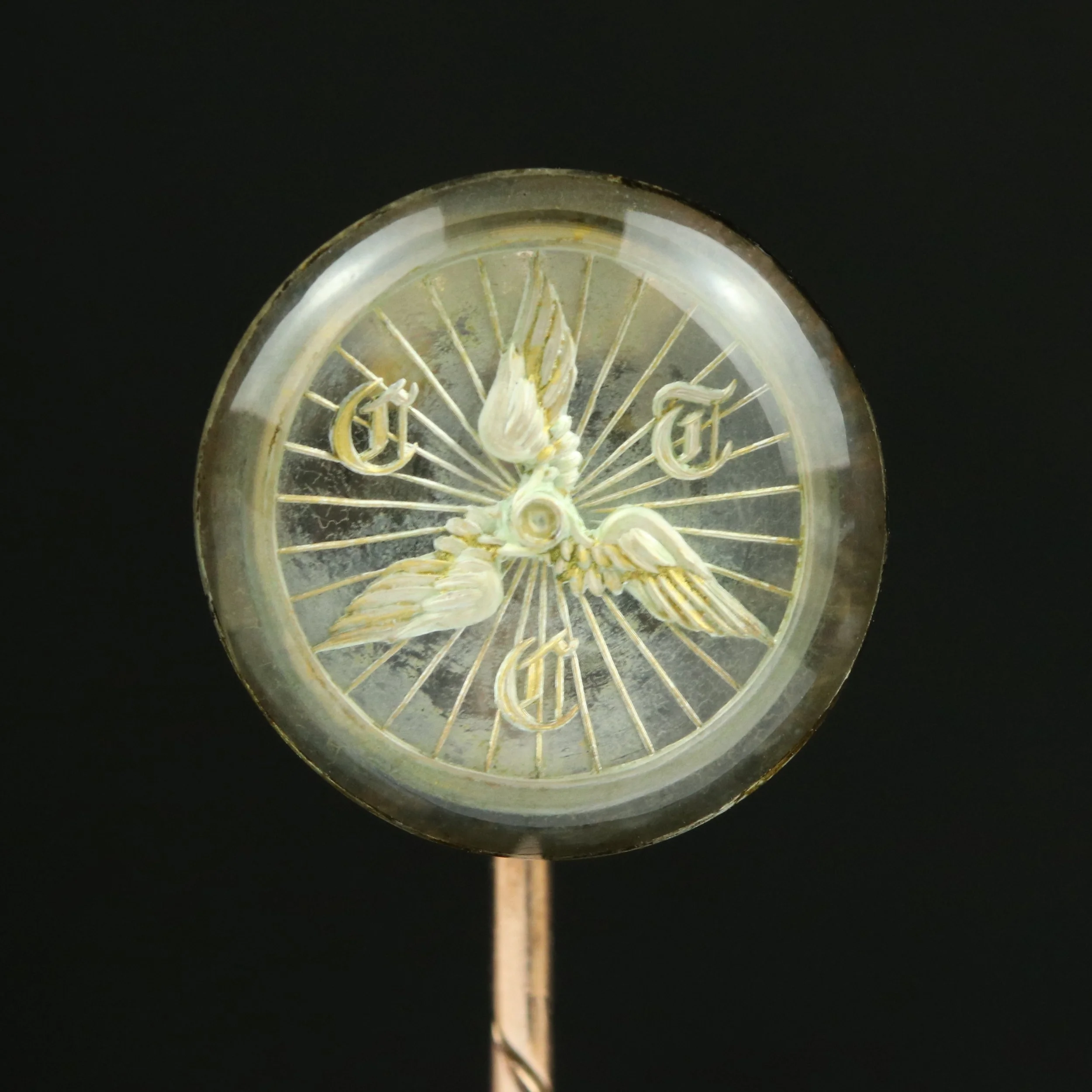 Victorian 18ct gold Cyclist's Touring Club stickpin