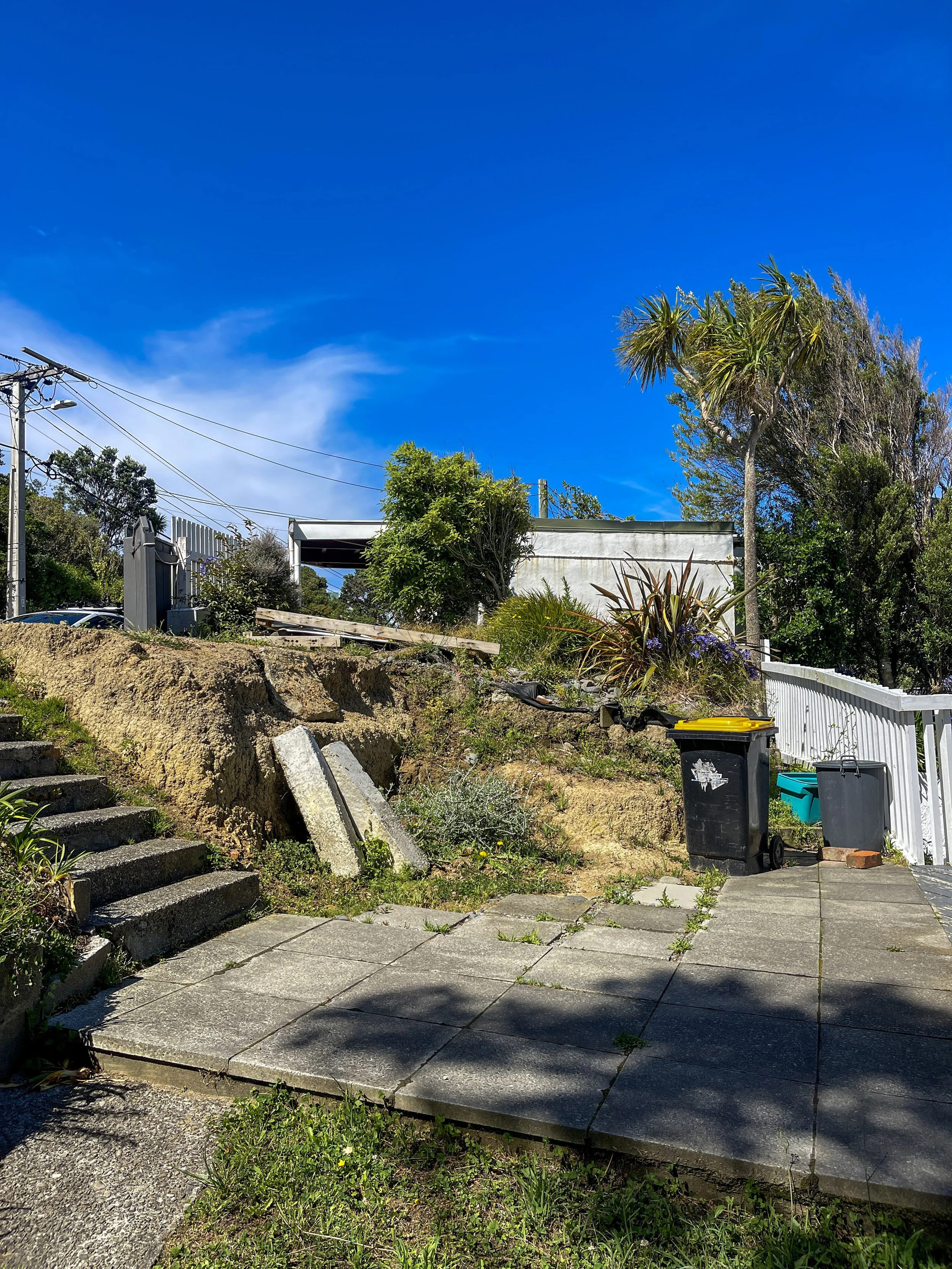 The existing garage was freshly removed, opening the space up for interpretation.