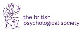 Logo of the British Psychological Society featuring a seated figure and the organization's name.
