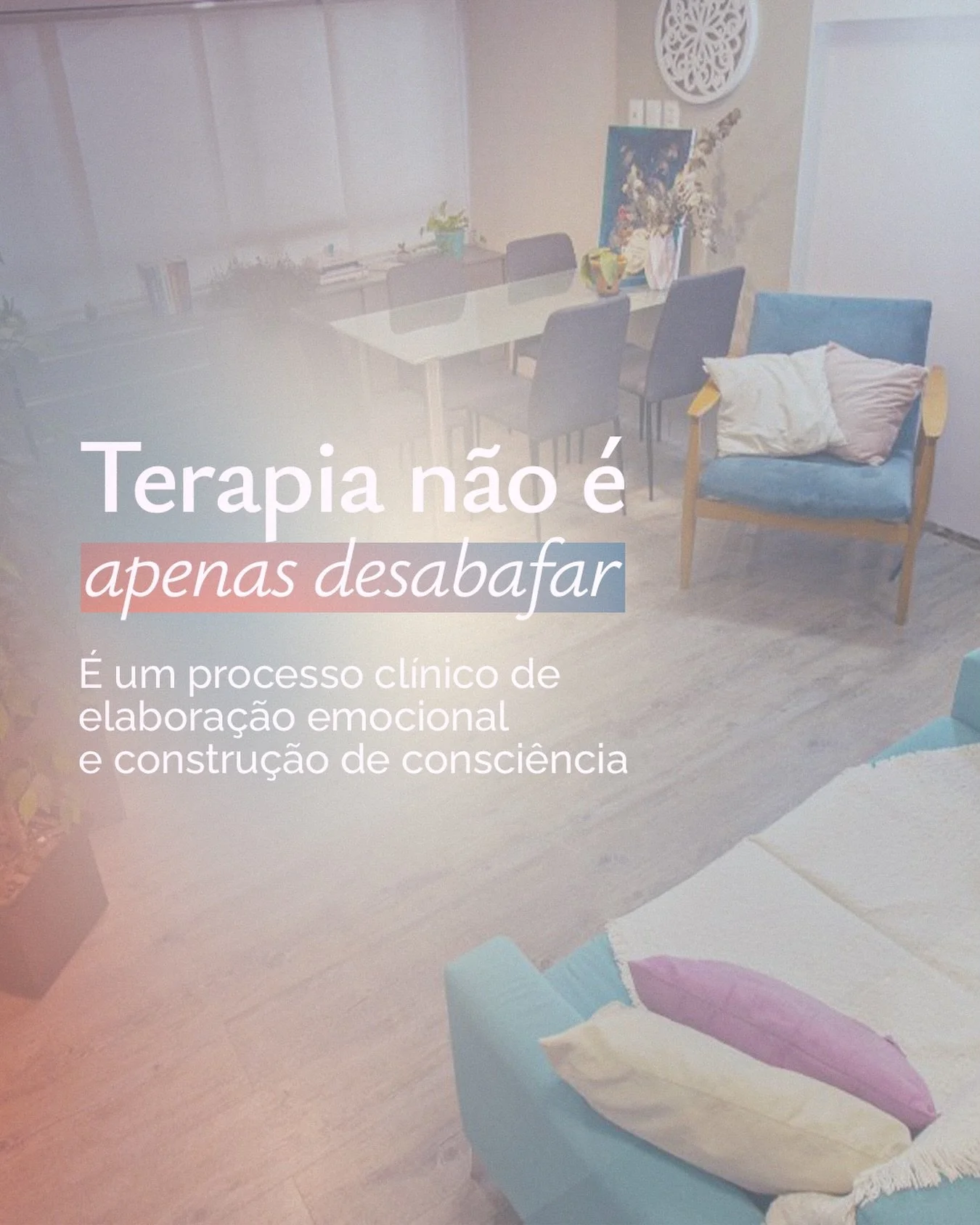 Desabafar pode trazer al&iacute;vio imediato, mas al&iacute;vio n&atilde;o &eacute;, por si s&oacute;, transforma&ccedil;&atilde;o.

A psicoterapia &eacute; um processo cl&iacute;nico estruturado, conduzido com m&eacute;todo, escuta qualificada e res