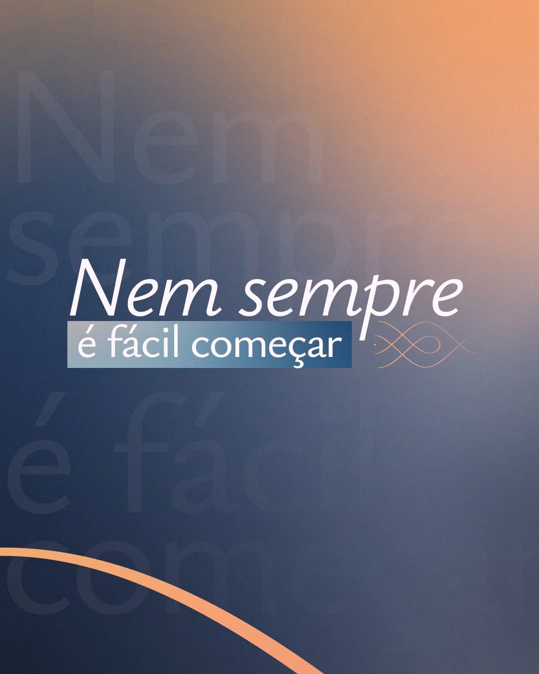 Come&ccedil;ar terapia nem sempre &eacute; simples.

Existe d&uacute;vida, inseguran&ccedil;a, sensa&ccedil;&atilde;o de n&atilde;o saber por onde come&ccedil;ar. E tudo isso faz parte.

O processo n&atilde;o come&ccedil;a com respostas,  ele come&cc